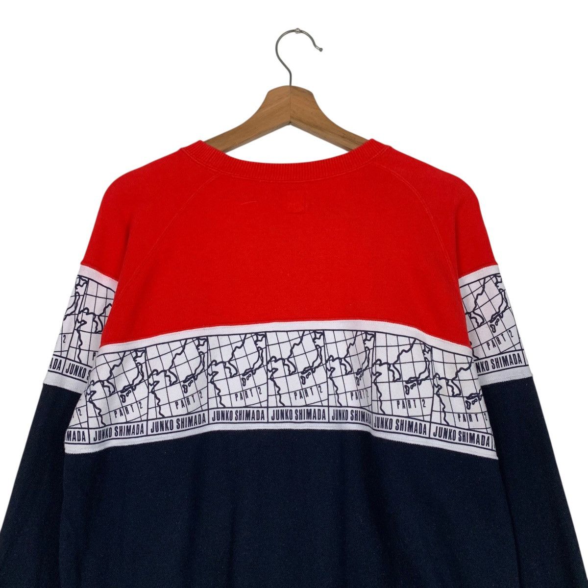 Junko Shimada 90’s JUNKO SHIMADA Colorblock Crewneck Sweatshirt #3631-C166 Size US M / EU 48-50 / 2 - 15 Thumbnail