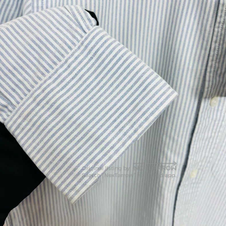 Thom Browne Thom Browne Blue Striped Shirt Size US XS / EU 42 / 0 - 4 Thumbnail