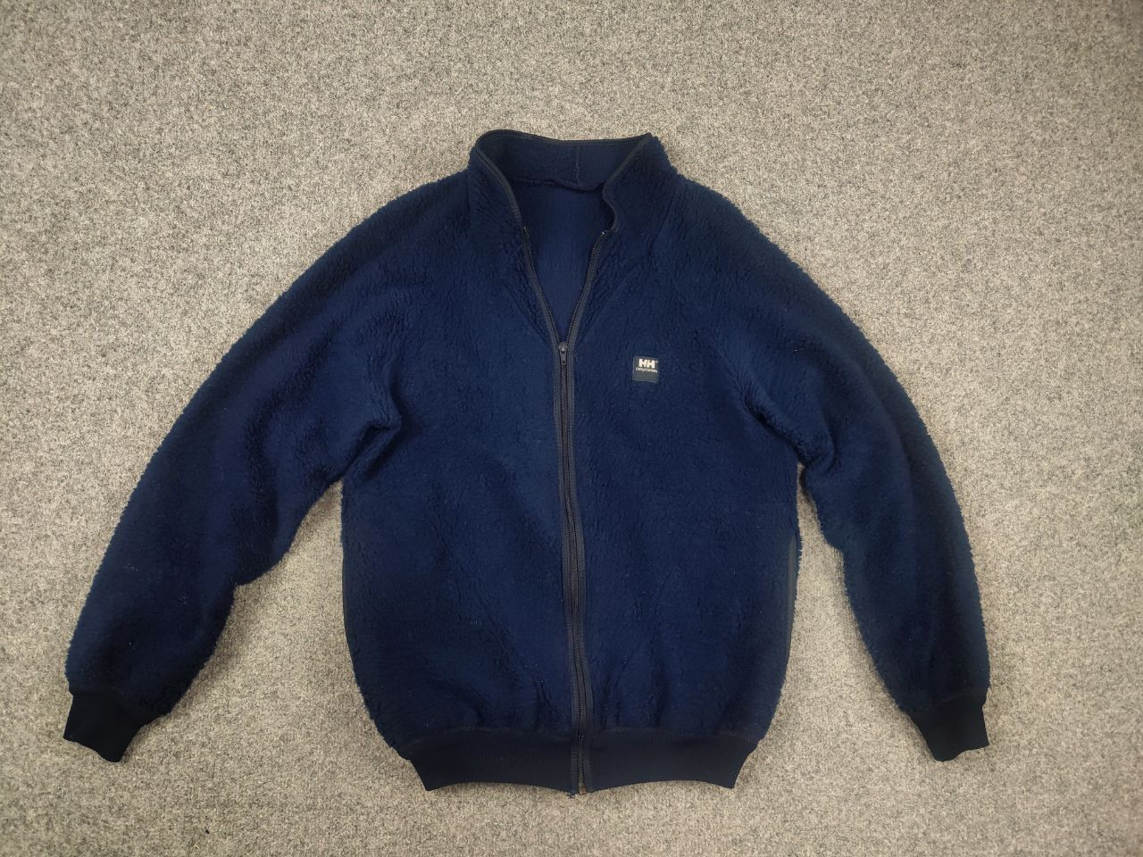 Helly Hansen Vintage 80s Helly Hansen Deep Pile Sherpa Fleece Navy Jacket Size US M / EU 48-50 / 2 - 2 Thumbnail