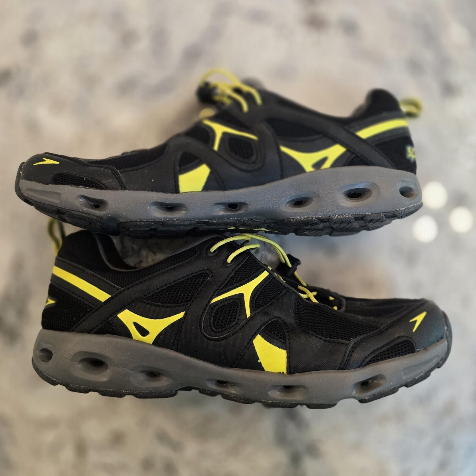 Speedo Speedo Black Gray Yellow Hydro Running Shoes Mens Size 11 Size US 11 / EU 44 - 3 Thumbnail