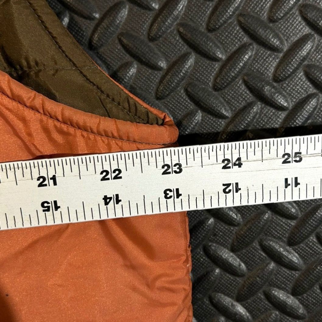 Vintage VINTAGE Woolrich Down Puffer Vest Brown Orange Reversible Nylon Zip Men's Large Vest Size US L / EU 52-54 / 3 - 5 Thumbnail