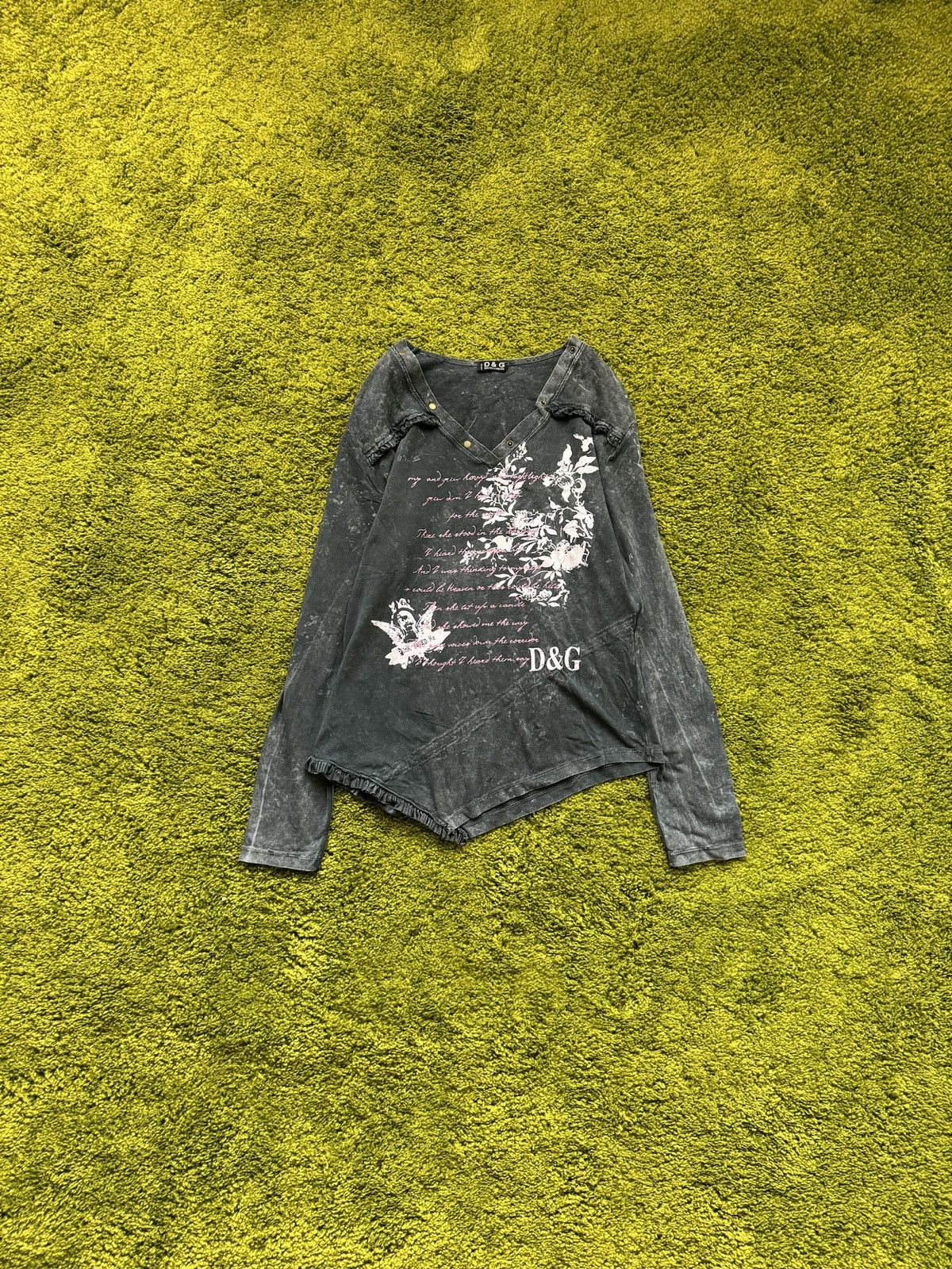 Dolce & Gabbana × Vintage Dolce & Gabbana D&G vintage Y2K washed longsleeve Size S / US 4 / IT 40 - 1 Thumbnail