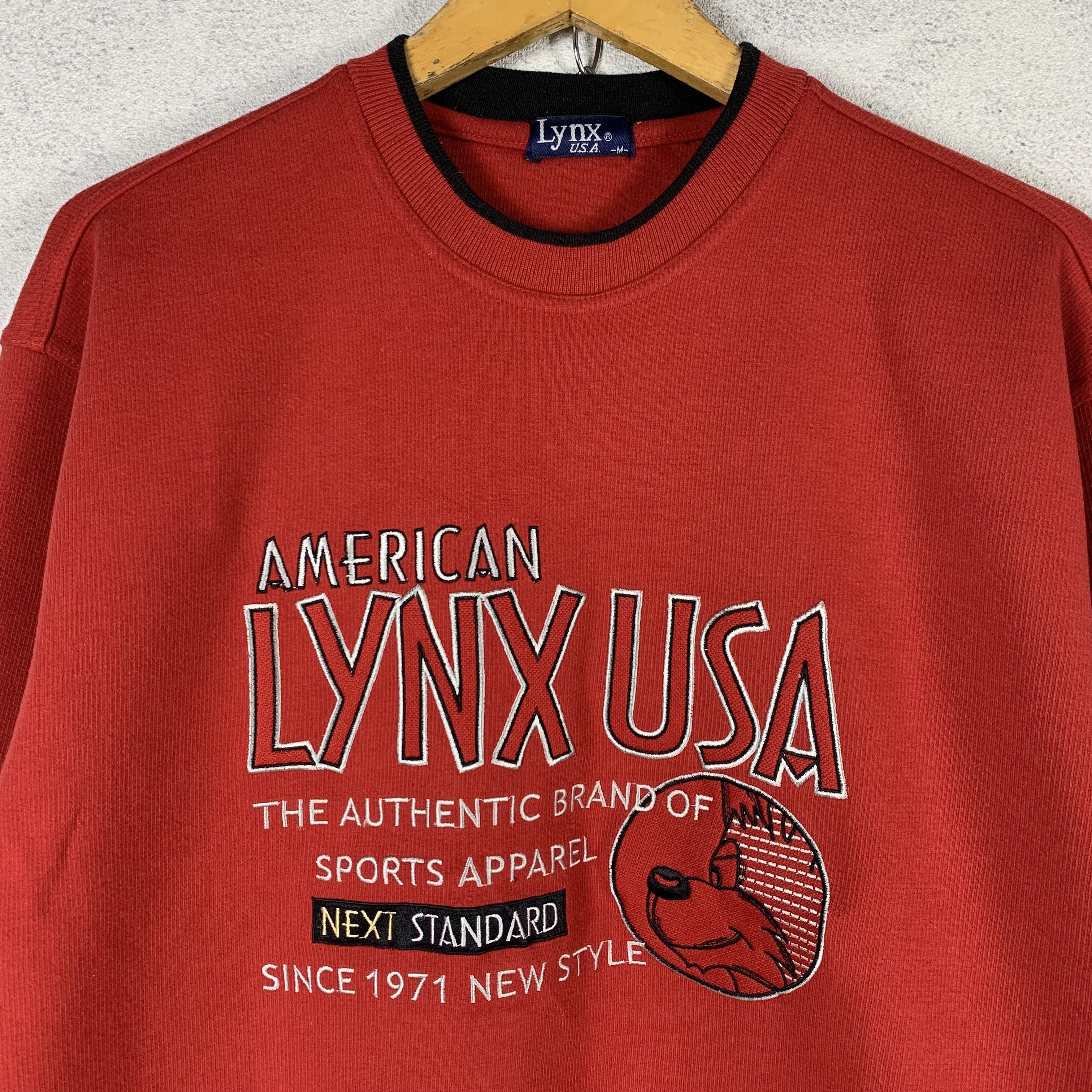 Vintage Vintage Lynx USA Sweatshirt Crewneck Size US M / EU 48-50 / 2 - 2 Thumbnail