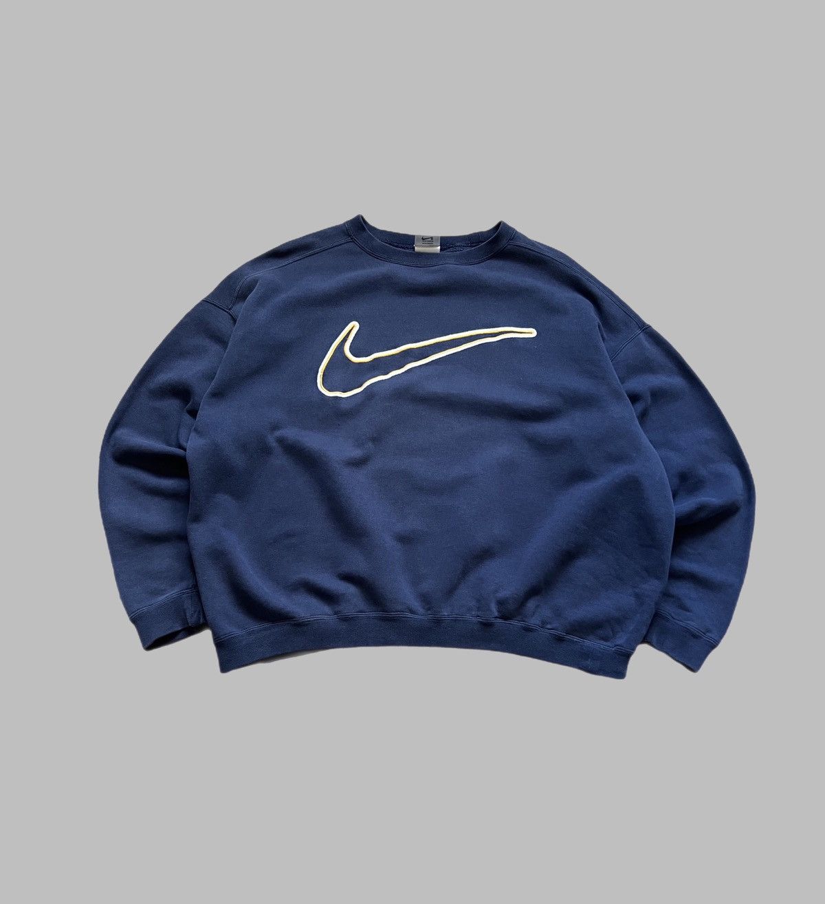Nike NIKE VINTAGE BIG LOGO GREY CRAZY FADED BAGGY SWEATSHIRT 90’S Size US L / EU 52-54 / 3 - 1 Thumbnail