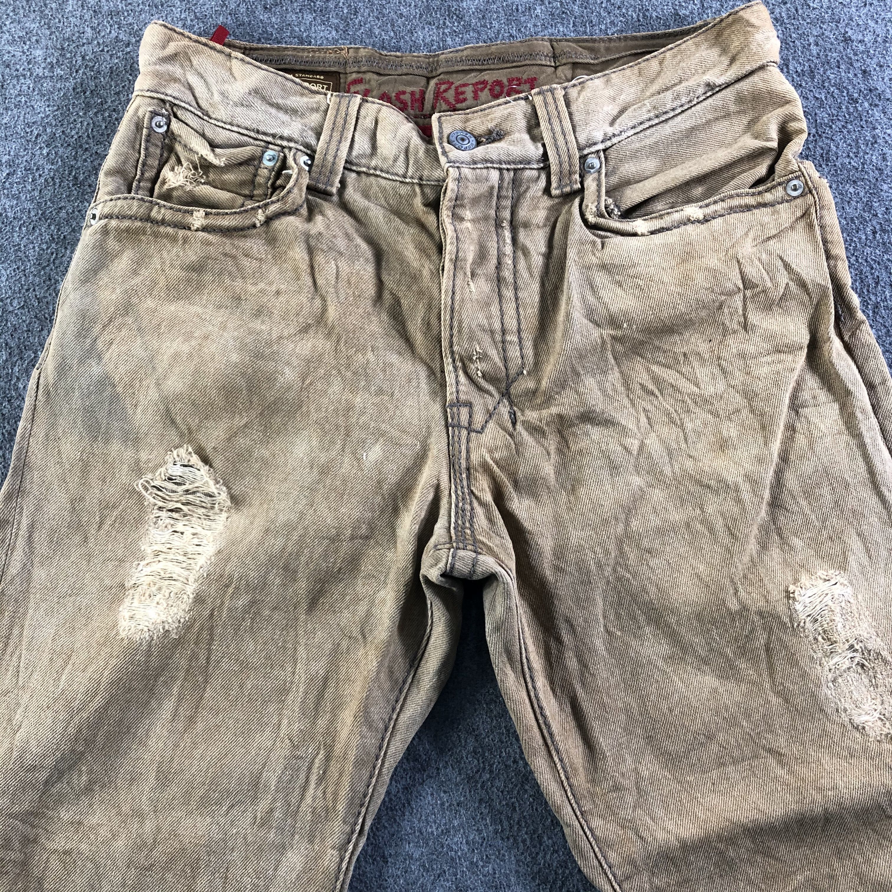 Japanese Brand Vintage Flash Report Jeans-J3787 Size US 31 - 3 Thumbnail