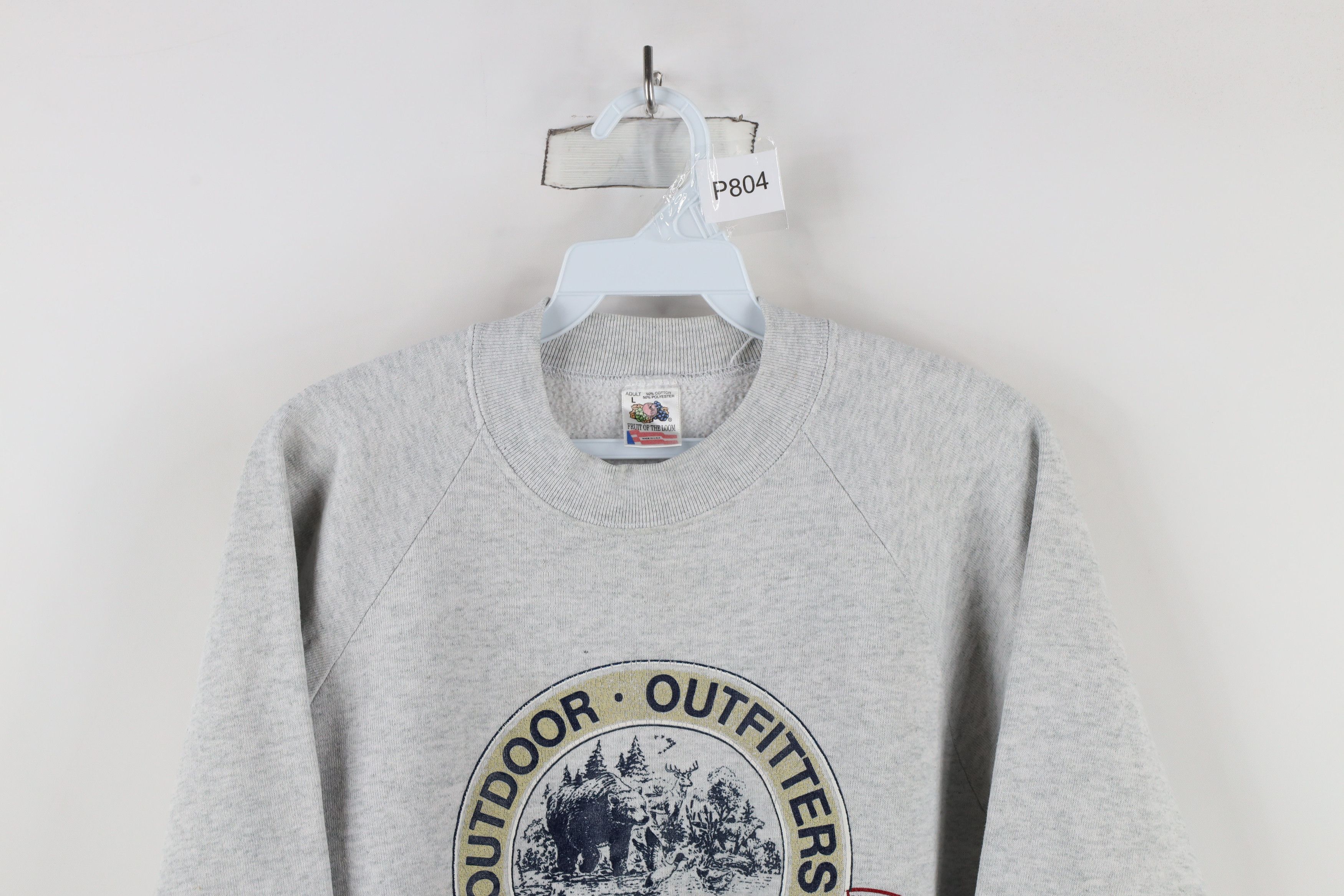 Vintage Vintage 90s Streetwear Outdoor Outfitters Bear Sweatshirt Size L / US 10 / IT 46 - 2 Thumbnail
