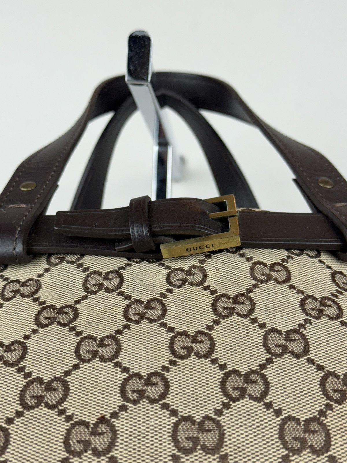 Gucci Vintage shoulder bag Gucci Belted GG original luxury item Size ONE SIZE - 4 Thumbnail