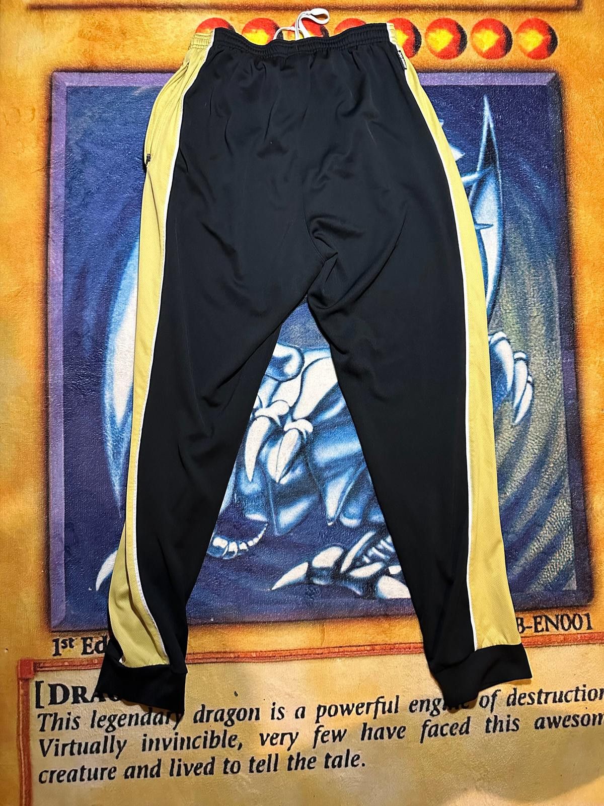 Nike Nike Men's Black and Yellow Sweatpants with Drawstring Waist Size US 32 / EU 48 - 6 Thumbnail