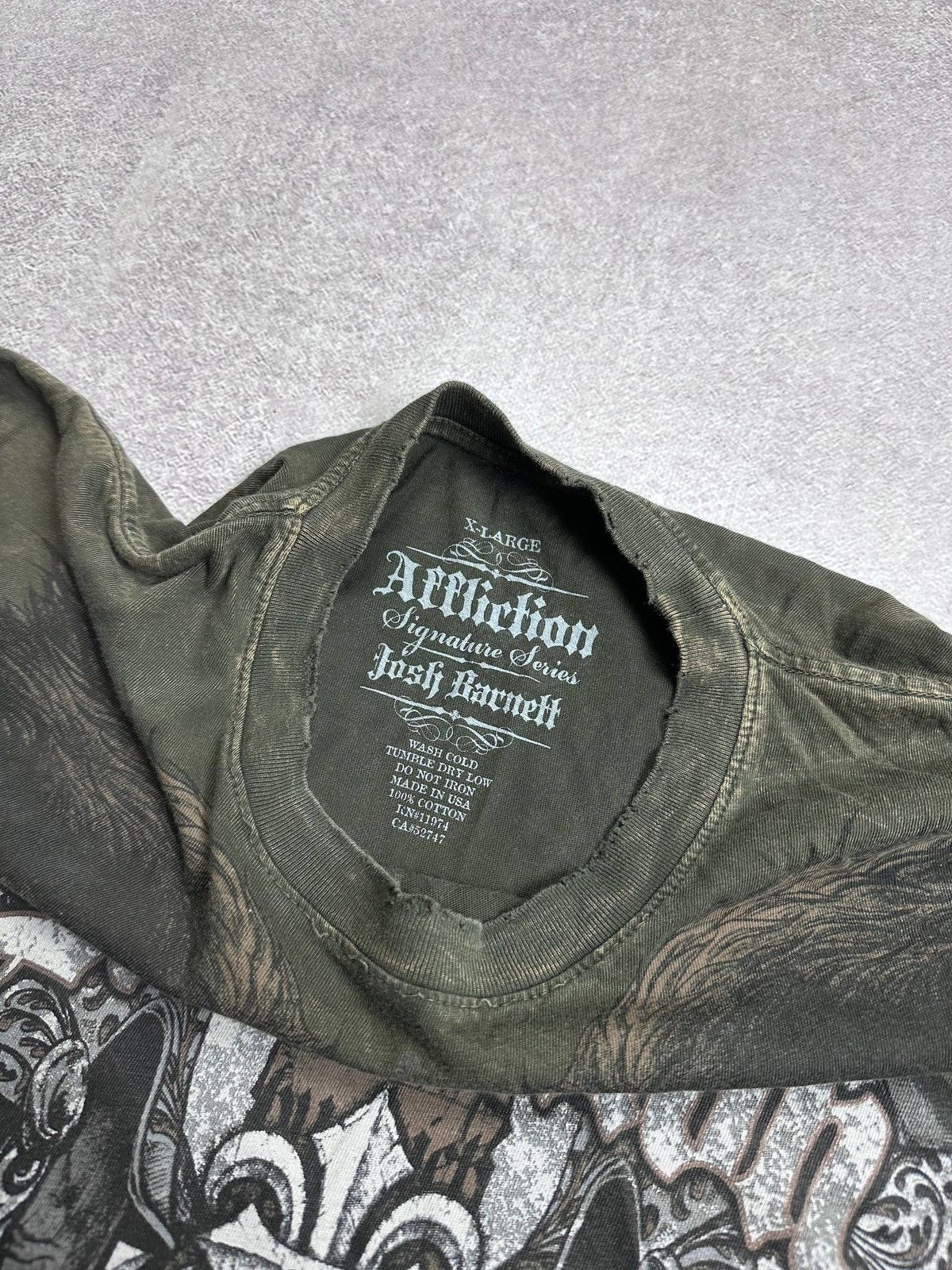 Affliction Vintage Affliction Josh Barnett Y2K T-shirt XL Size US XL / EU 56 / 4 - 3 Thumbnail