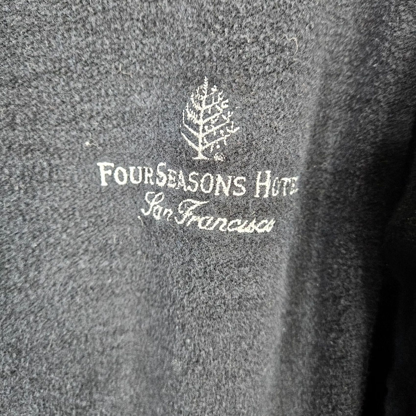 Vintage SDI Men’s V-Neck Black Heavy Solid Cotton Pullover Fleece Sweatshirt L Size US L / EU 52-54 / 3 - 4 Thumbnail