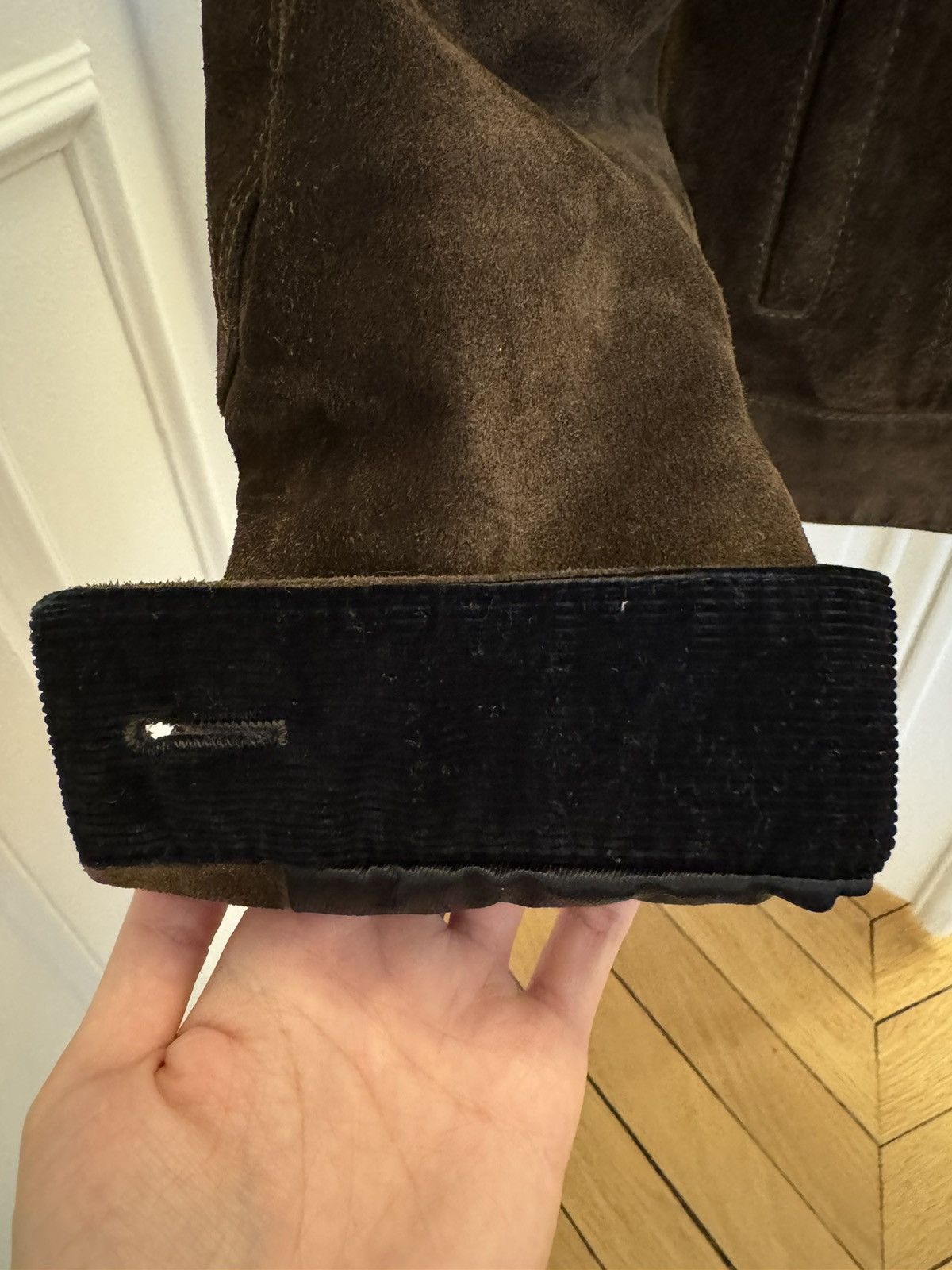 Berluti × Haider Ackermann Berluti FW17 Suede Trucker Jacket Size US S / EU 44-46 / 1 - 2 Thumbnail