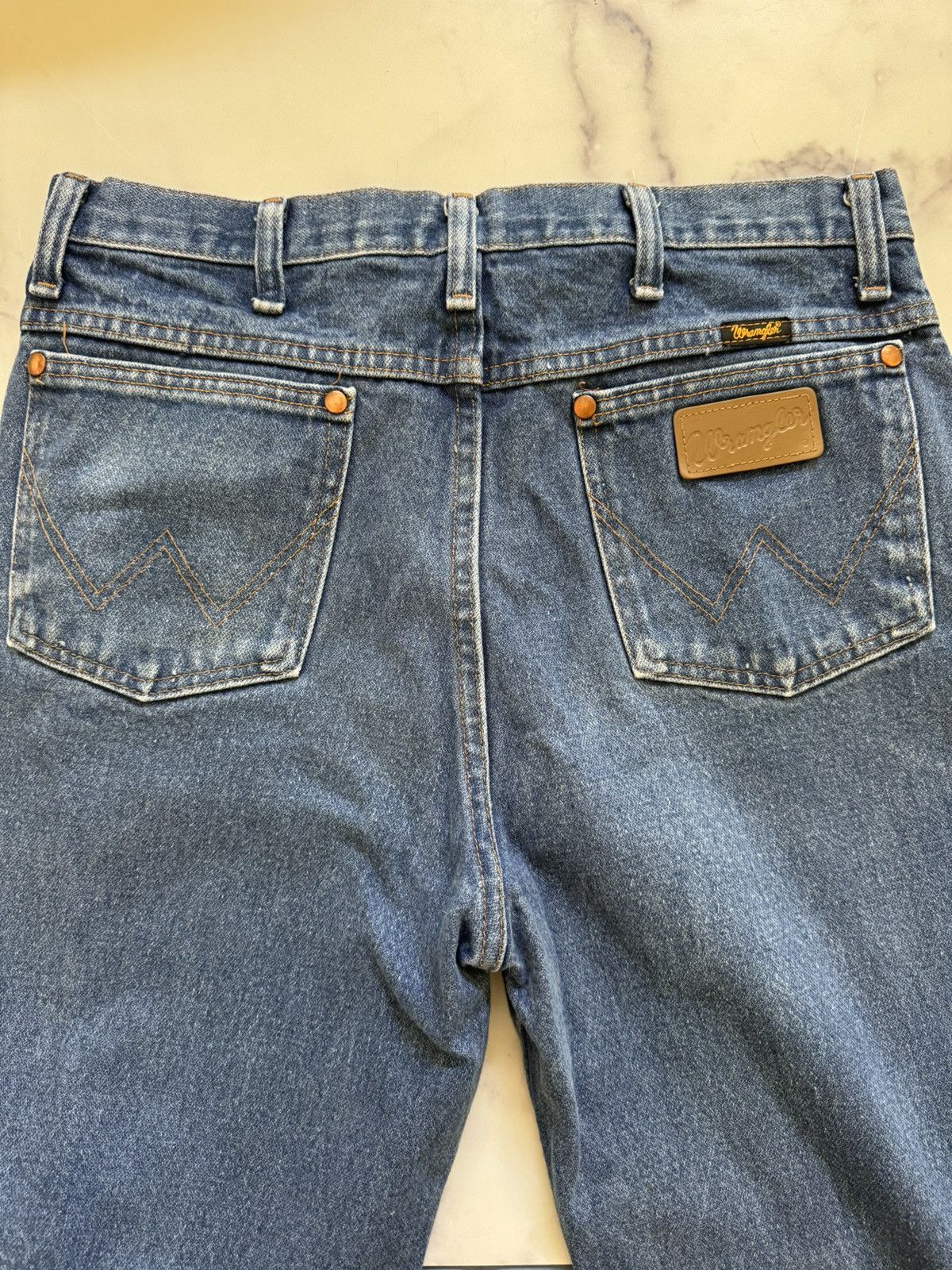 Wrangler Wrangler 33x36 womens blue jeans 100% cotton Size 33" - 1 Thumbnail