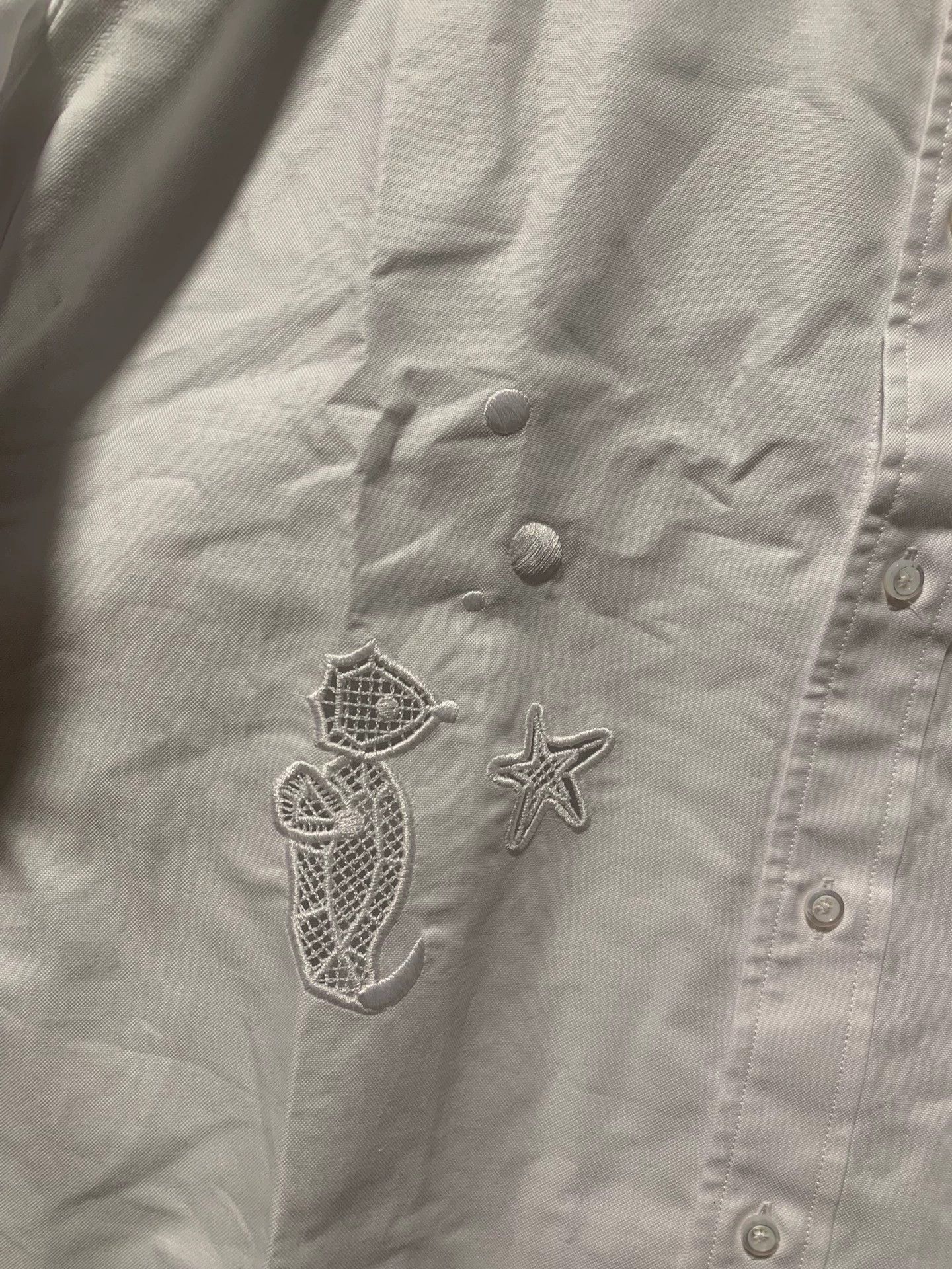 Thom Browne Thom Browne 24 SS Men's Casual Button-Front SS Shirt Size US XL / EU 56 / 4 - 7 Thumbnail