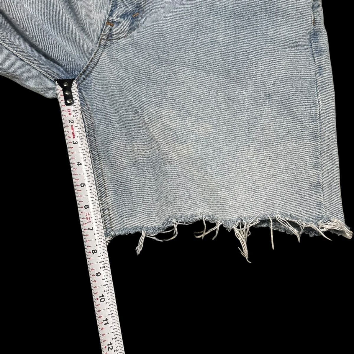 Levi's Levi's 505 Light Wash Distressed Jeans Men's 33.5x27 5/8 Size US 33 - 11 Thumbnail