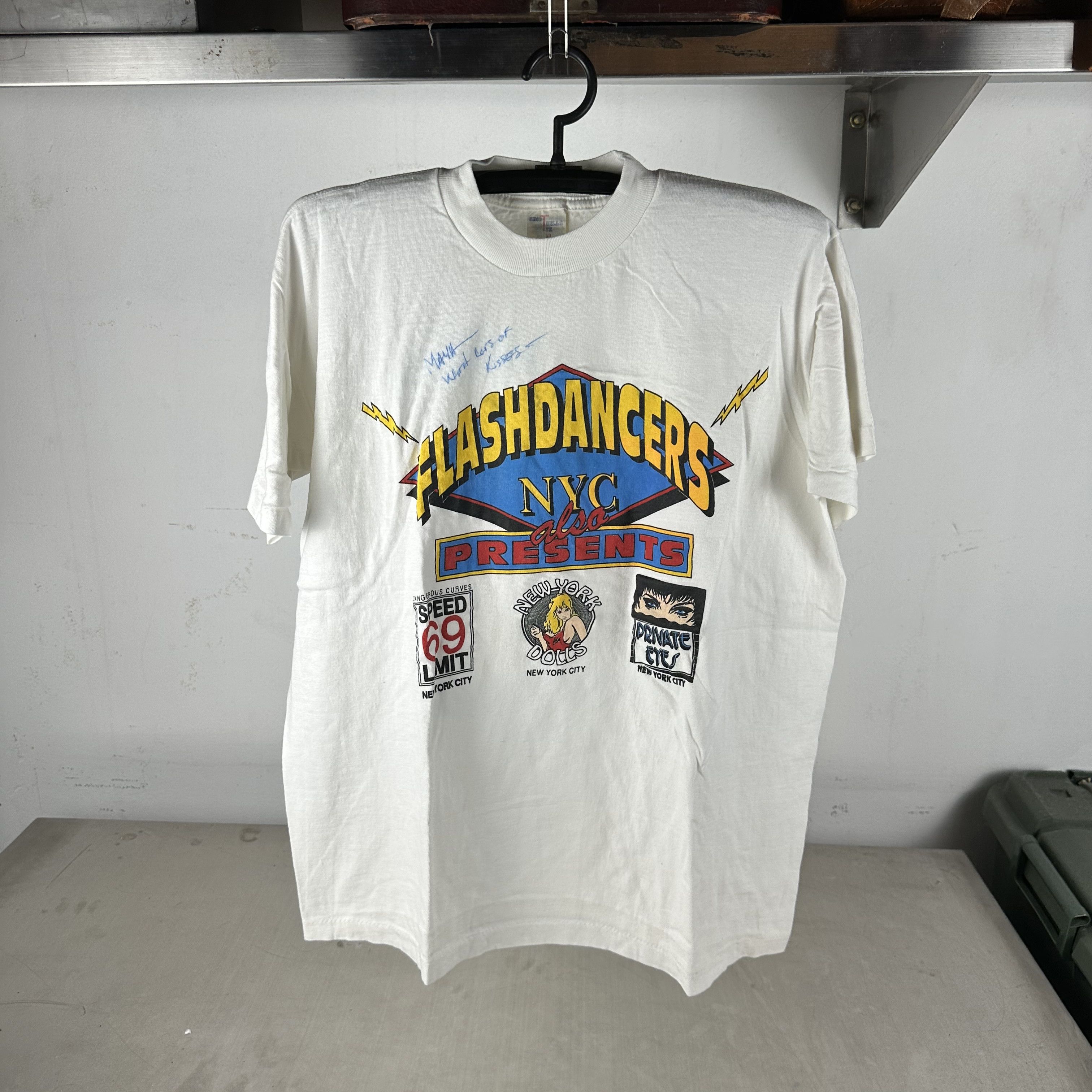 Vintage 90s Le Girls Nude Cabaret Strip Club Promo XL T-Shirt