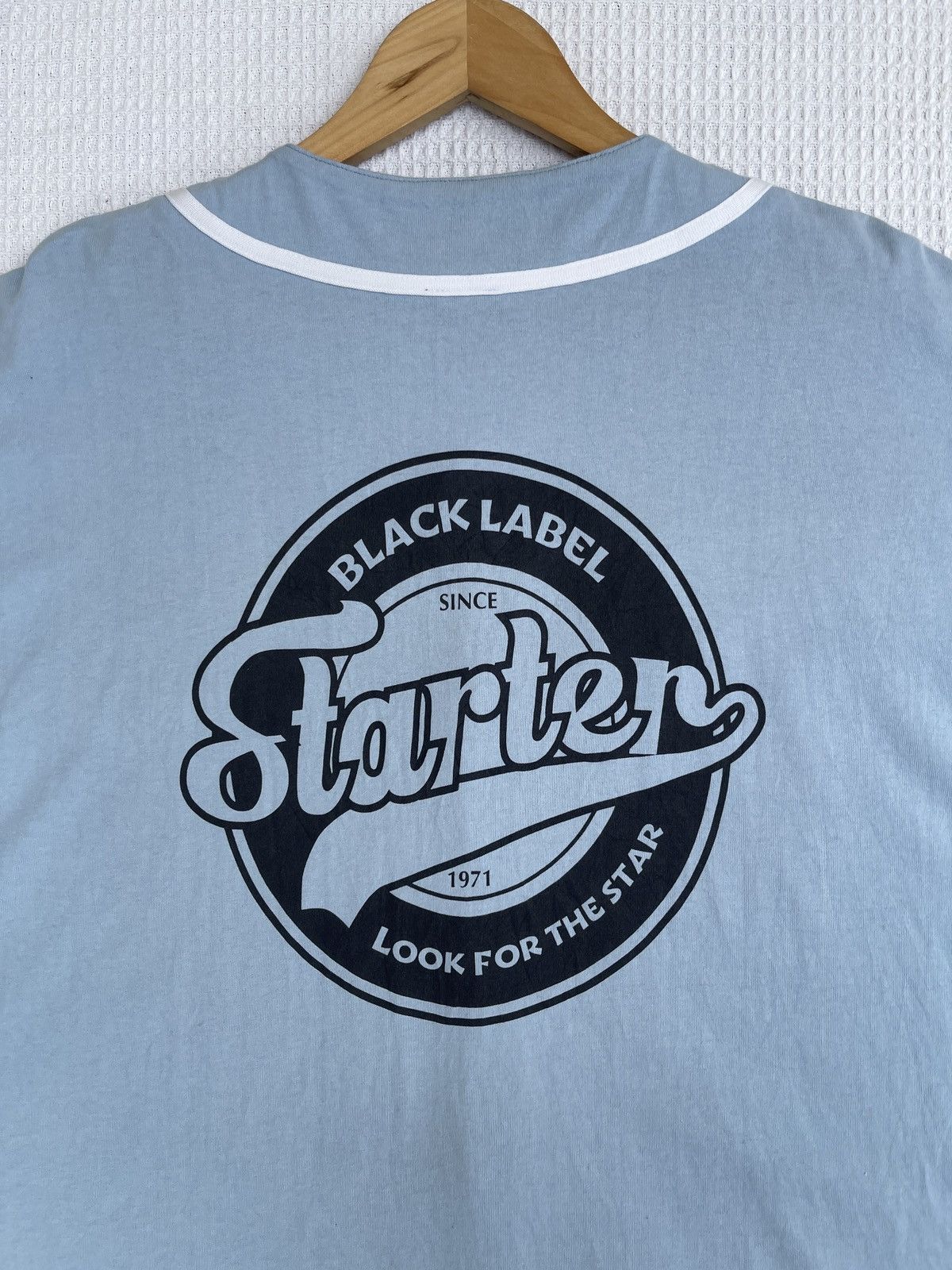 Black Label × Starter Last Drop🔥Rare🔥Starter Black Label Button Shirt Size US XXL / EU 58 / 5 - 15 Thumbnail