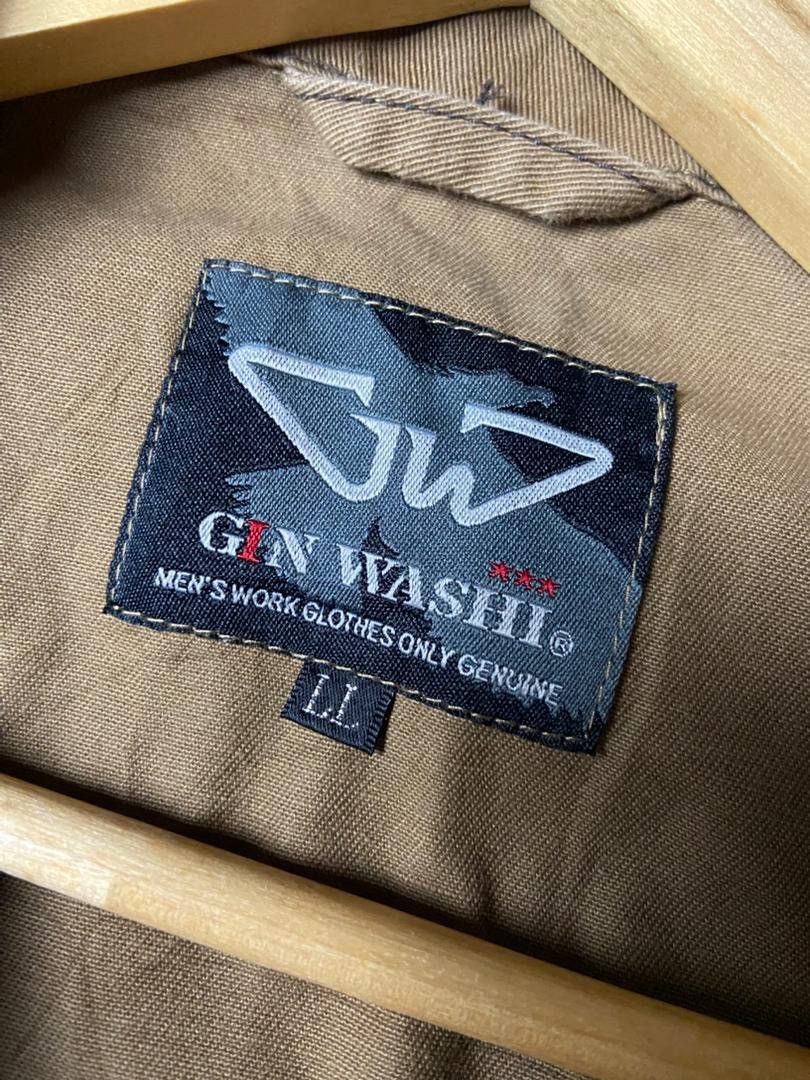 Japanese Brand Gin Washi Men’s Workwear Multipocket Jacket (178) Size US L / EU 52-54 / 3 - 3 Thumbnail