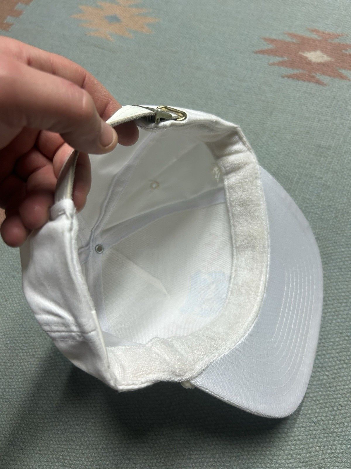 Vintage Vintage 90s strapback hat get your kicks on Route 66 white Size ONE SIZE - 6 Thumbnail