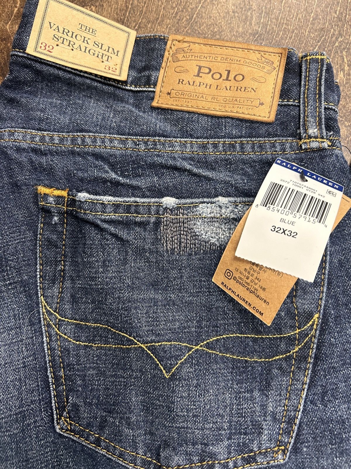 Polo Ralph Lauren Ralph Lauren Varrick Slim Straight Denim Jeans 32x32 Size US 32 / EU 48 - 3 Thumbnail