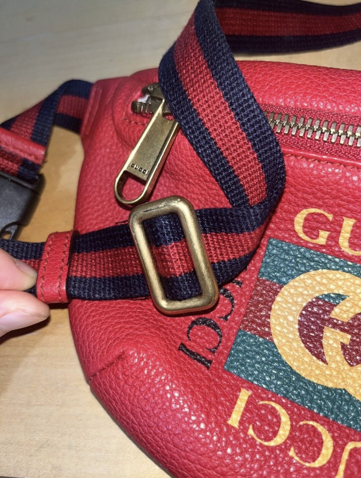Gucci Gucci Small Hibiscus Red Belt Bag Size ONE SIZE - 3 Thumbnail