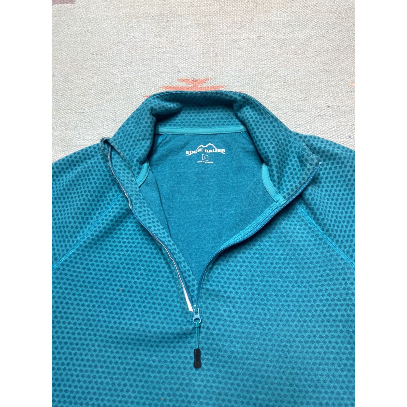 Eddie Bauer Eddie Bauer 1/4 Zip Long Sleeve Lightweight Pullover Women L Blue Jacket Pullover Activewear Womens 1/4 Zip Size L / US 10 / IT 46 - 4 Thumbnail