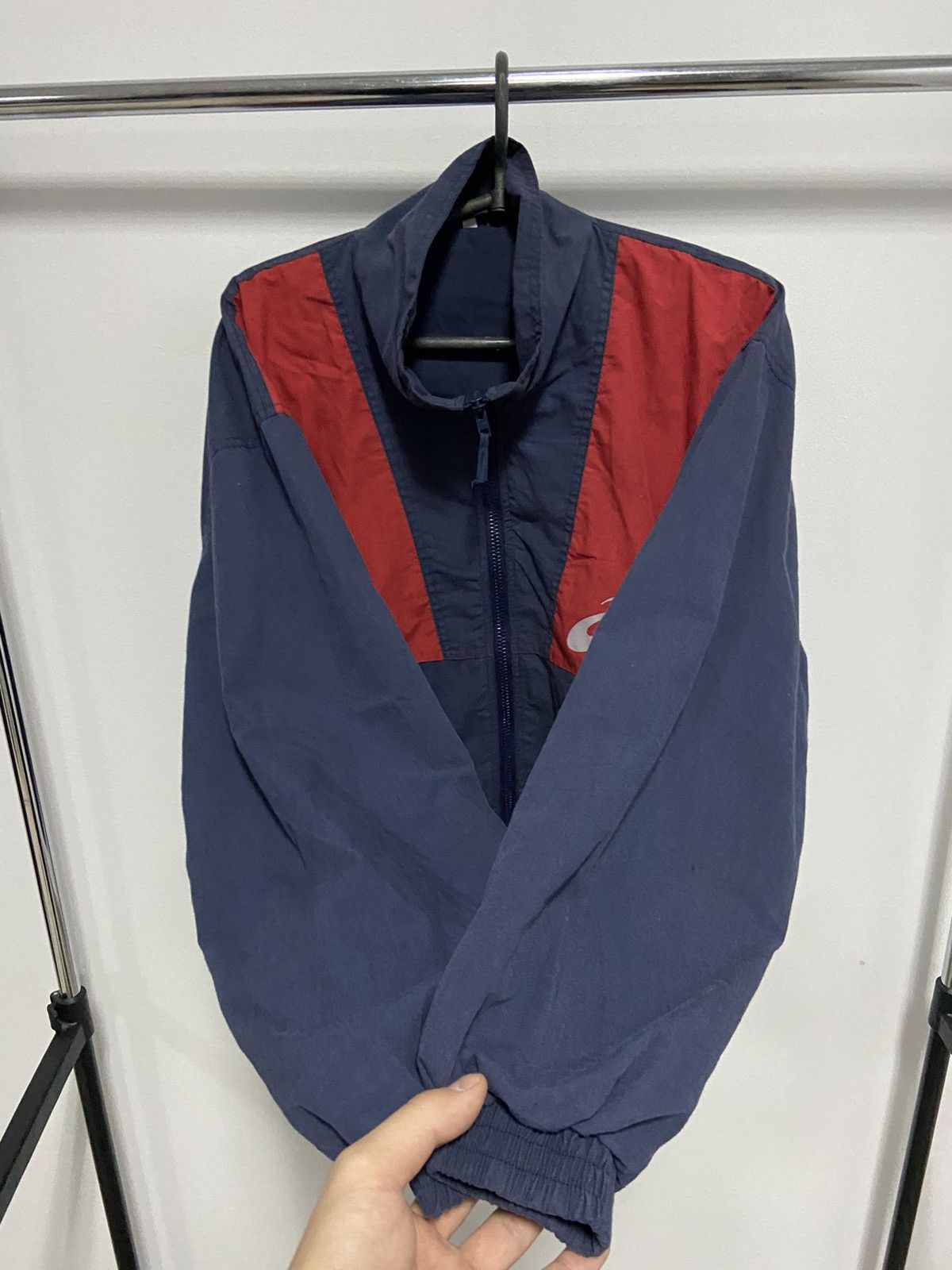 Asics × Vintage Asics tiga windbreaker big logo vintage zip Size US S / EU 44-46 / 1 - 4 Thumbnail