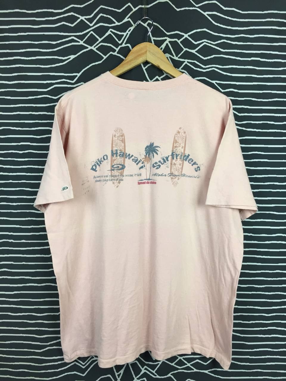 Vintage Vtg Piko Pure Hawaii Spread Da Aloha Surfriders Tee Size US XL / EU 56 / 4 - 1 Thumbnail