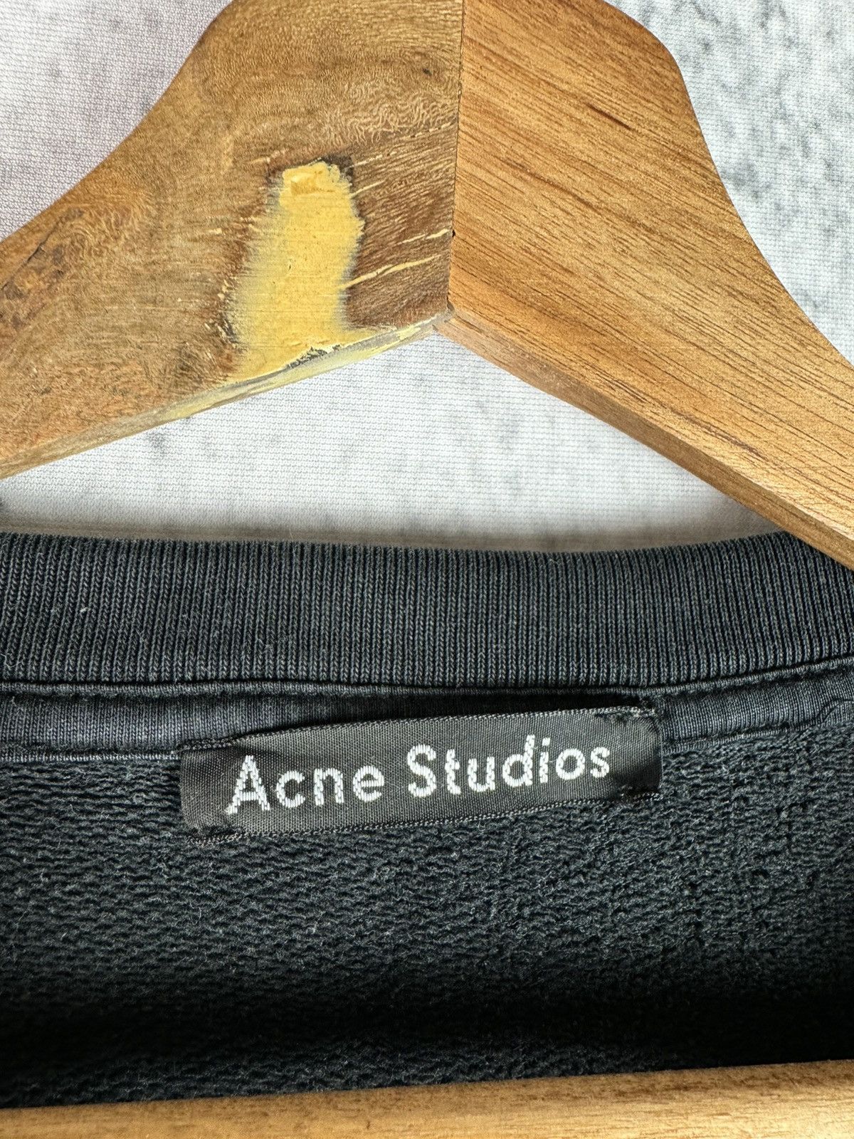 Acne Studios Vintage Acne Studios Flint Face Distressed sweatshirt Size US XL / EU 56 / 4 - 3 Thumbnail