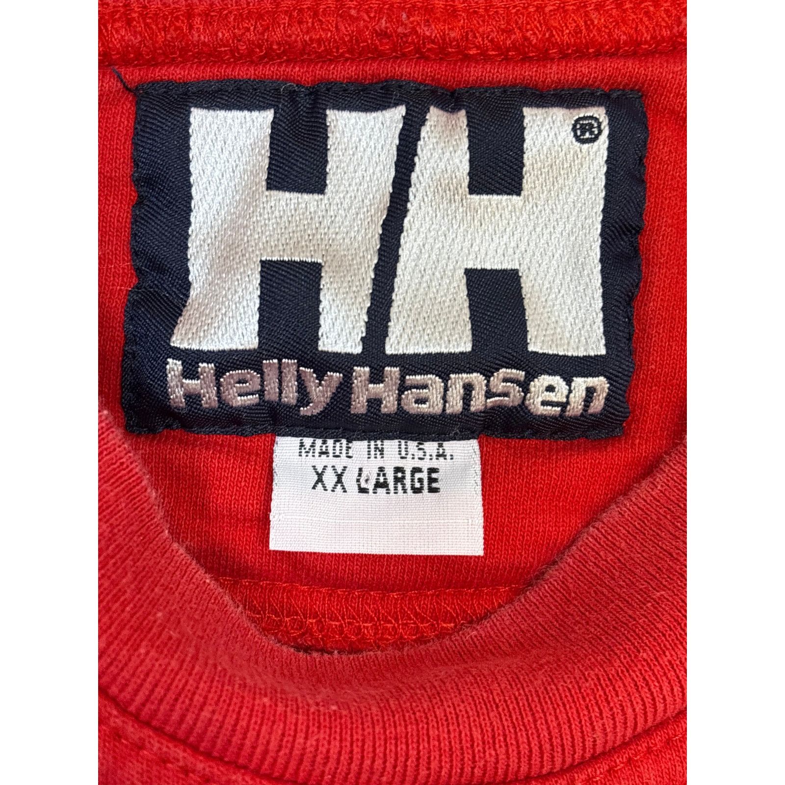 Helly Hansen Vintage 90s Helly Hansen Crewneck red embroidered XXL big Size US XXL / EU 58 / 5 - 3 Thumbnail