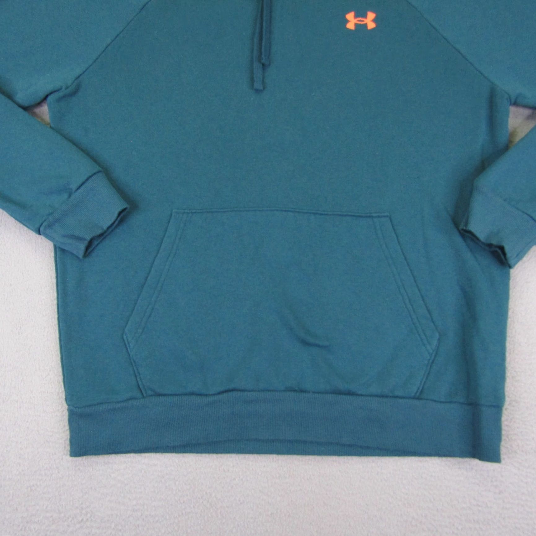 Under Armour Under Armour Hoodie Mens Medium Blue Pullover Sweatshirt Fleece Graphic Print Logo Pockets High Neck Size US M / EU 48-50 / 2 - 4 Thumbnail