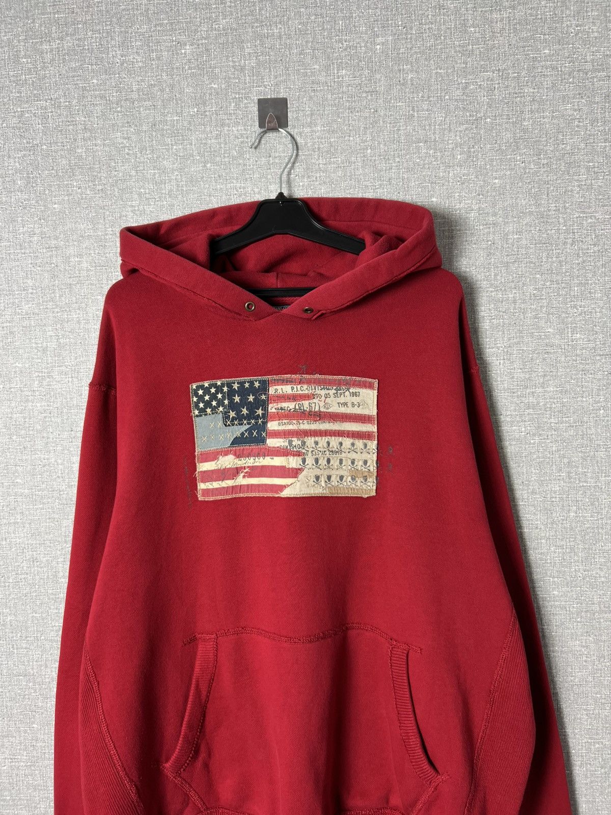 Polo Ralph Lauren Vintage Polo Jeans Company Ralph Lauren Hoodie USA Flag Logo Size US XXL / EU 58 / 5 - 3 Thumbnail