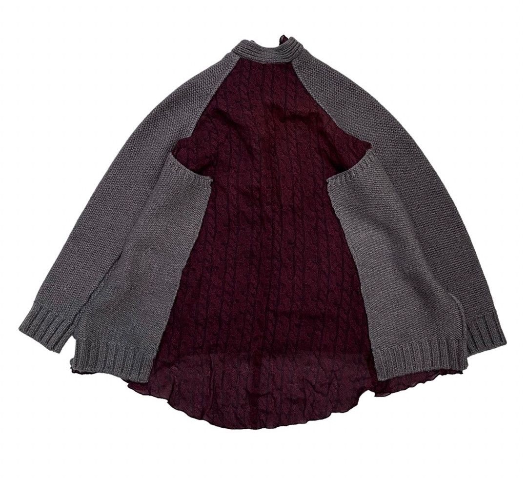 Undercover undercover Heterogeneous Material Tied Knit Cardigan Size US S / EU 44-46 / 1 - 2 Thumbnail