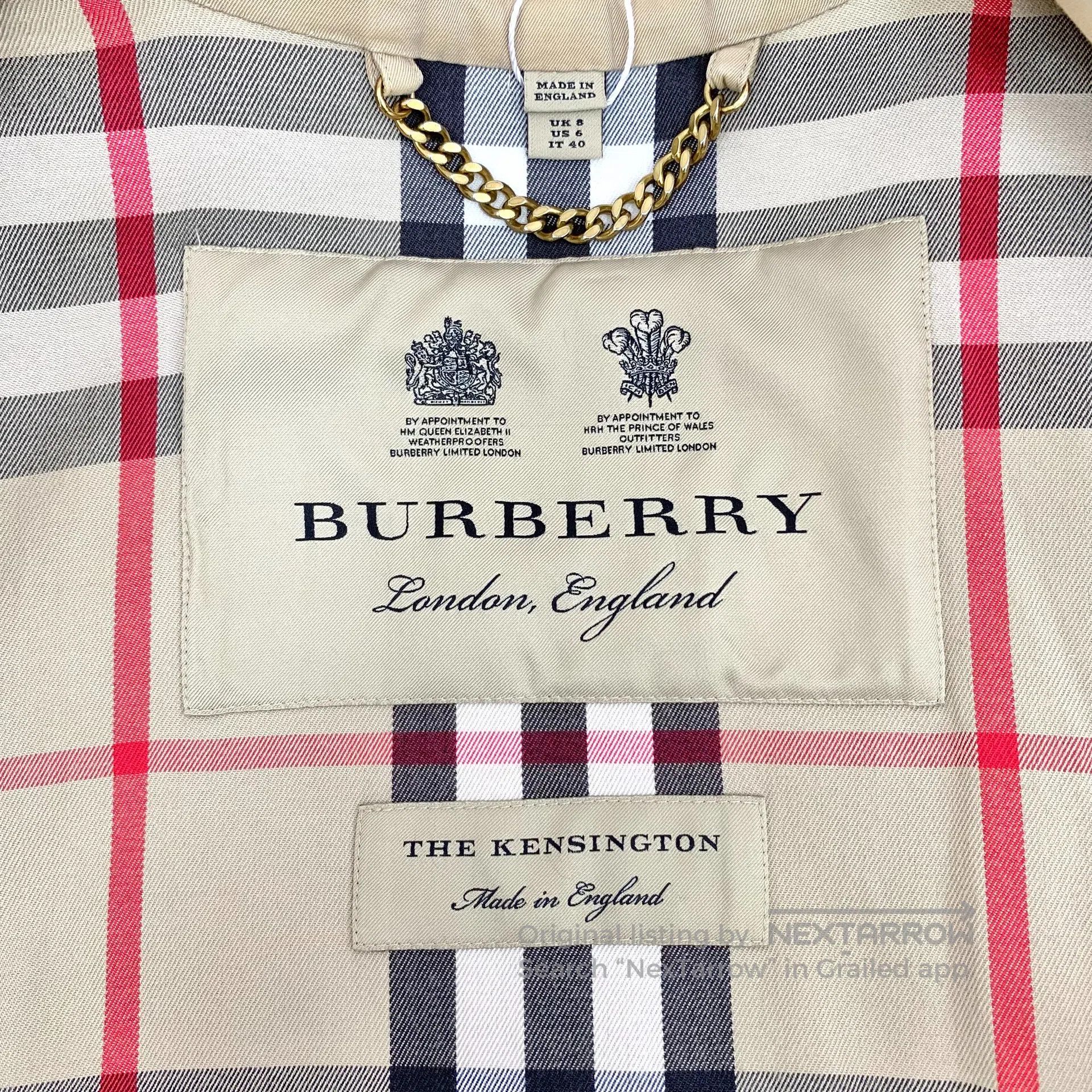 Burberry Burberry Brown Cotton Reversible Collar Double Breasted Lo Size S / US 4 / IT 40 - 5 Thumbnail