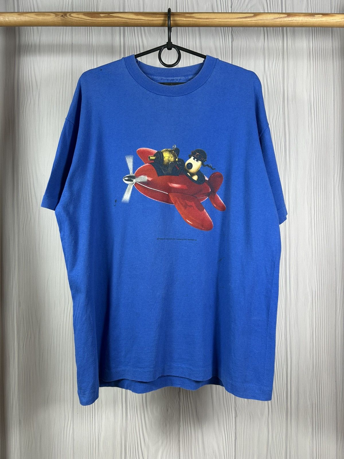 Cartoon Network Rare Vintage 1989 Wallace and Gromit T-Shirt Cartoon Size US L / EU 52-54 / 3 - 1 Thumbnail