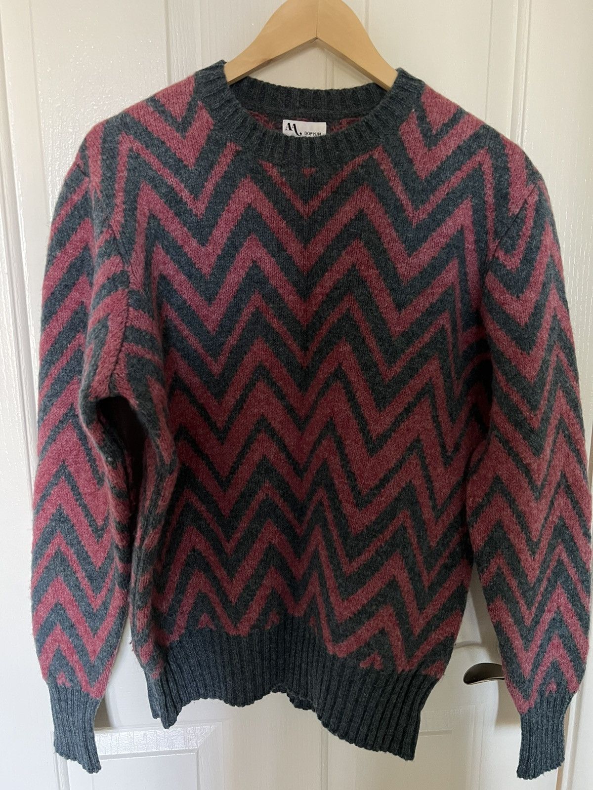 Doppiaa Doppiaa Aambrosia Shetland Wool Zig Zag Sweater S Size US S / EU 44-46 / 1 - 3 Thumbnail