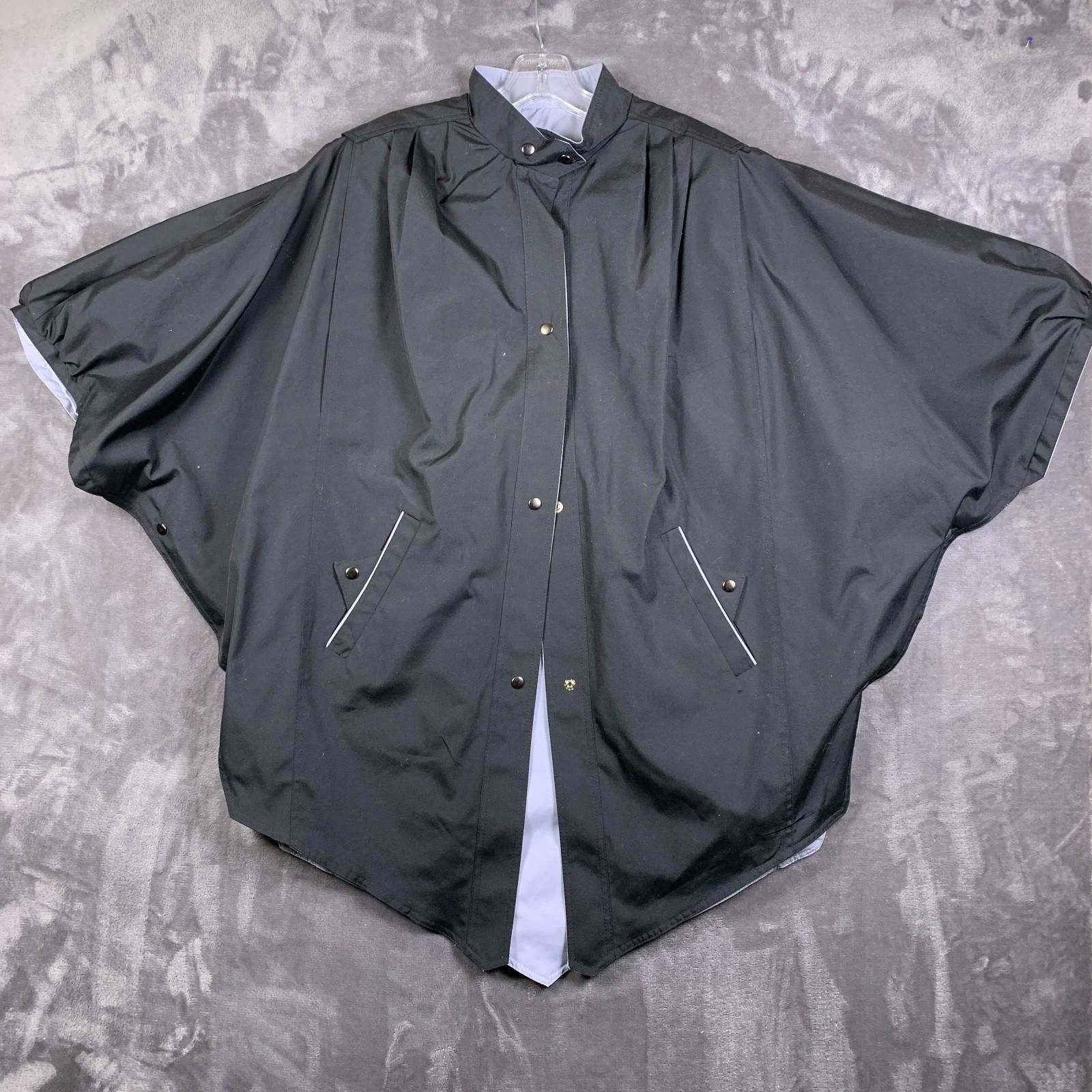Designer Womens Reversible Cape/Jacket CUSTOM MADE Sz.L/XL (299) Size US L / EU 52-54 / 3 - 5 Thumbnail
