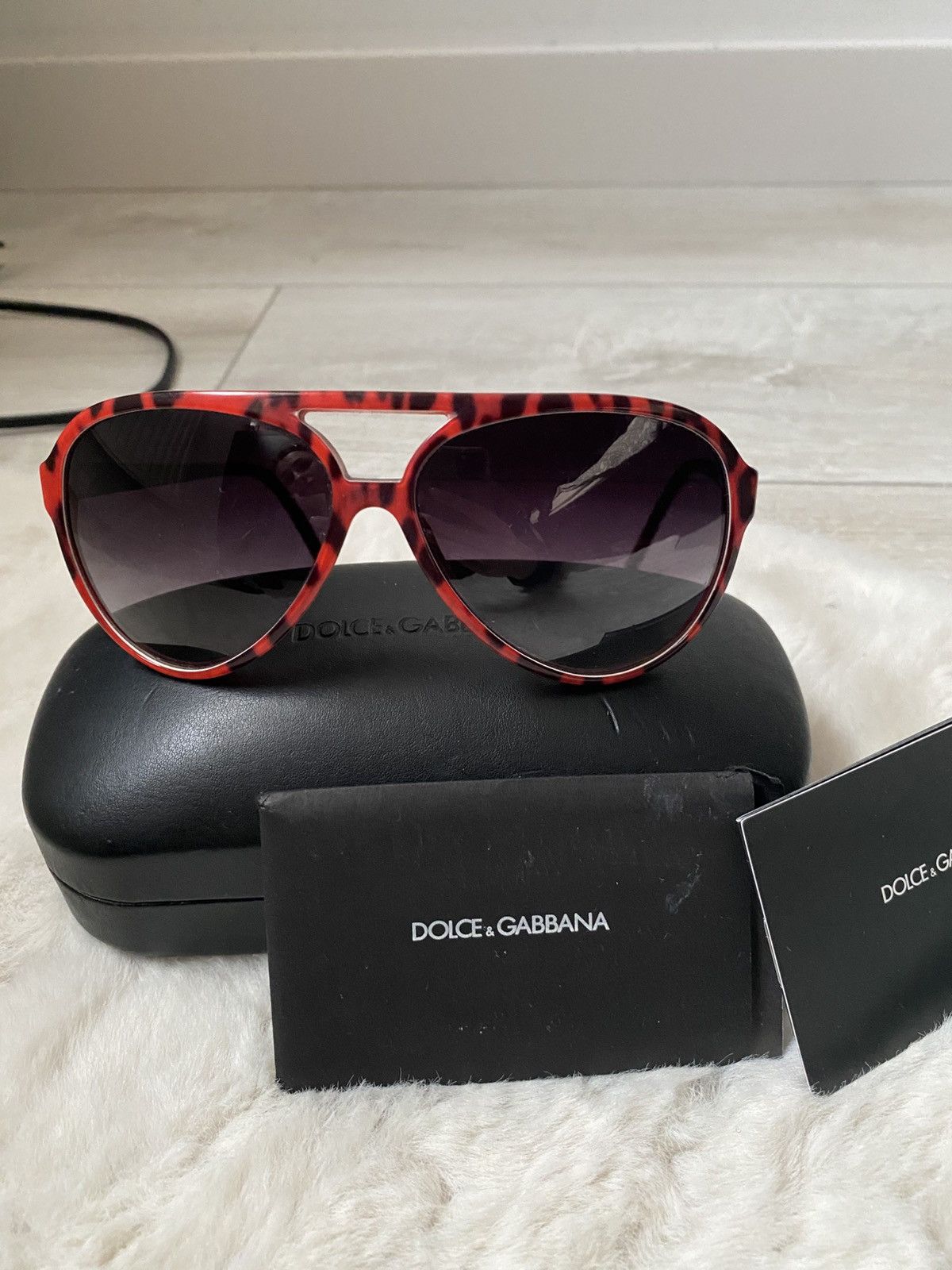 Dolce & Gabbana Dolce&Gabbana vintage red black glasses Size ONE SIZE - 1 Thumbnail