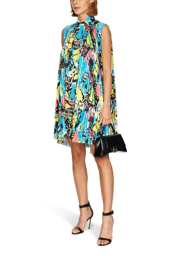 Balenciaga o1y0625 Midi Dress in Multicolor Size S / US 4 / IT 40 - 5 Thumbnail