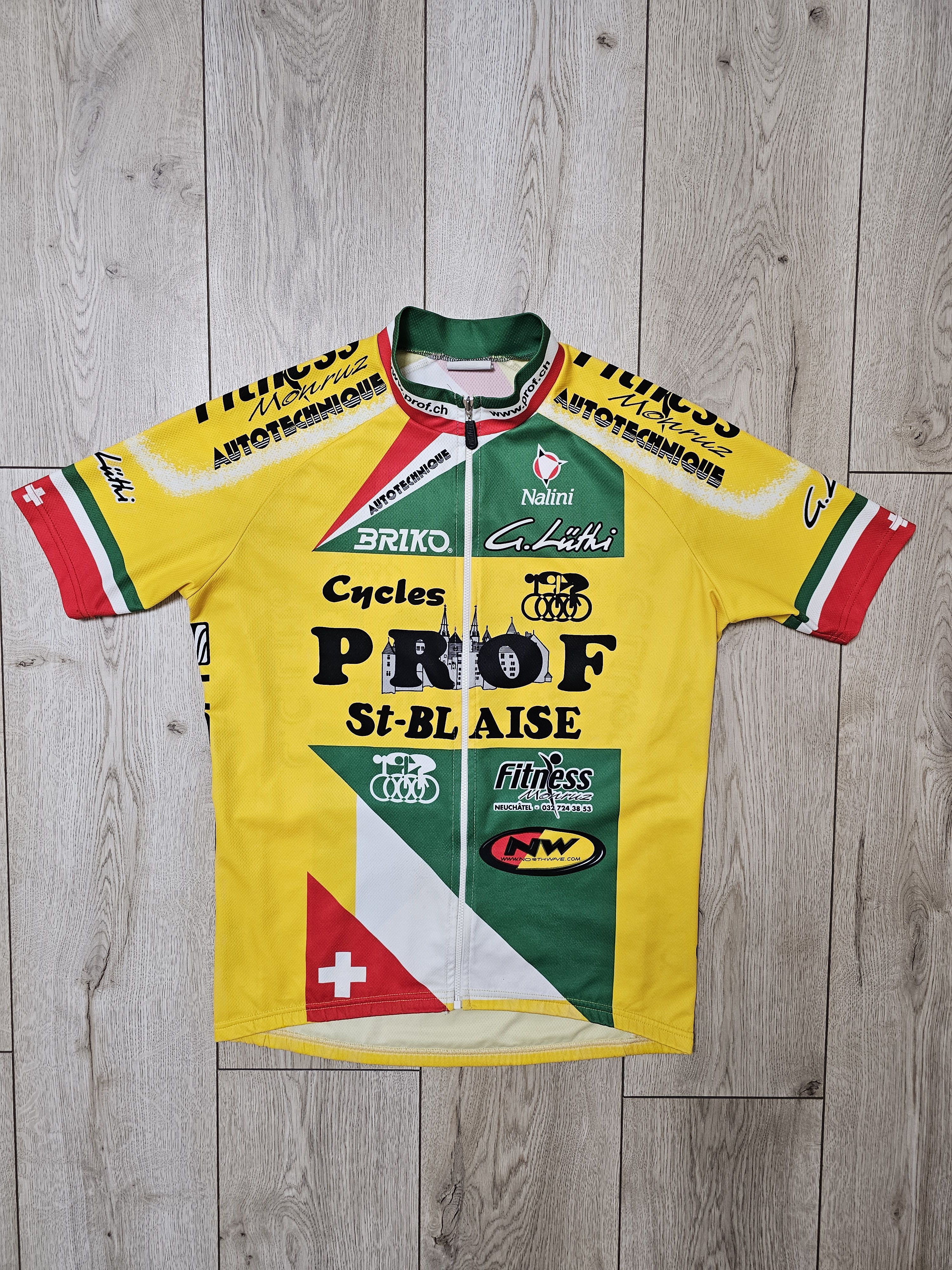All Sport × Vintage NALINI CYCLINC JERSEY SWITZERLAND VELO TEAM PROF SHIRT Size US M / EU 48-50 / 2 - 1 Thumbnail