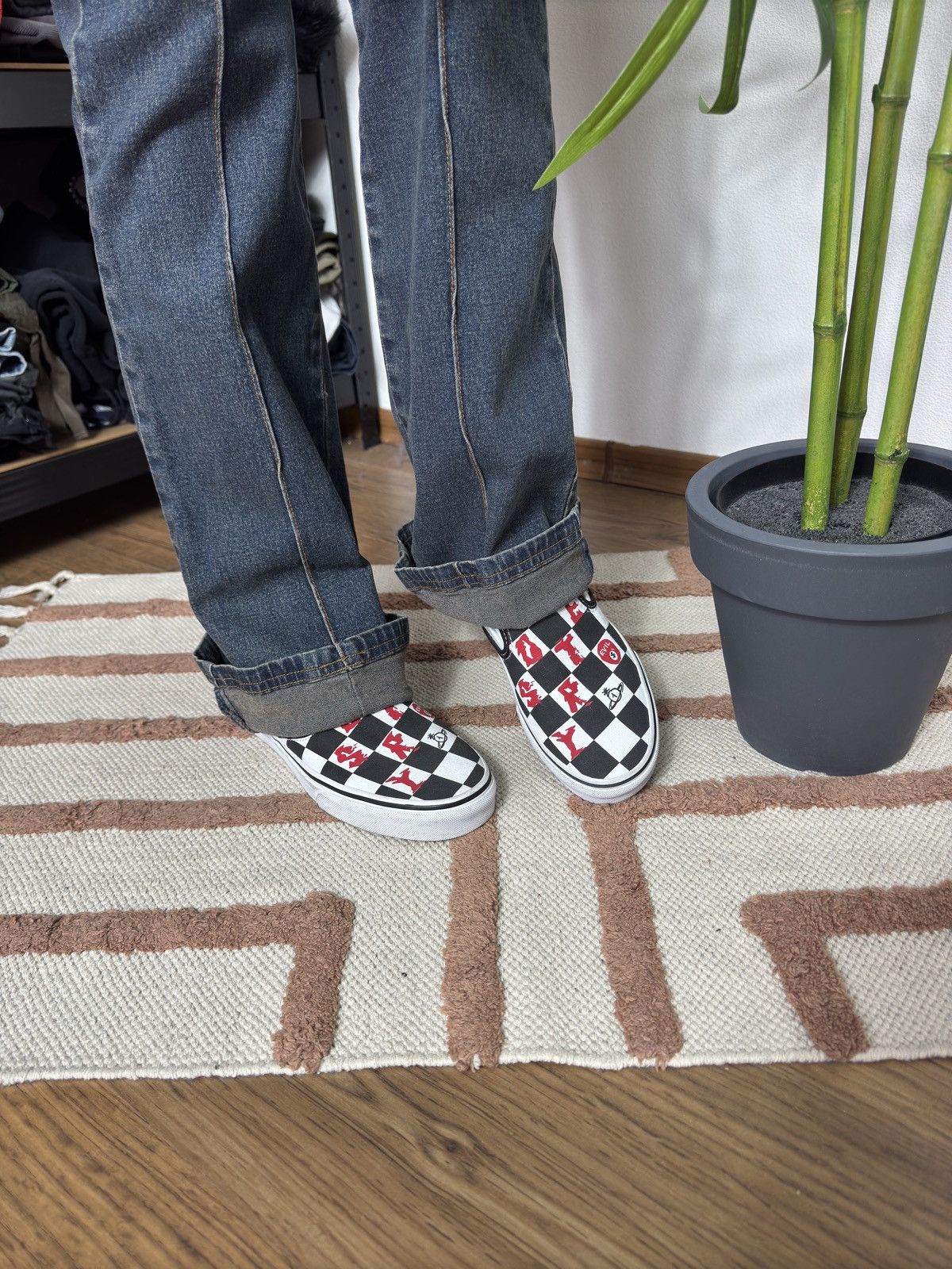 Vans × Vivienne Westwood VIVIENNE WESTWOOD X VANS CHECKERS SHOES SLIP ONS Size US 7 / IT 37 - 8 Thumbnail