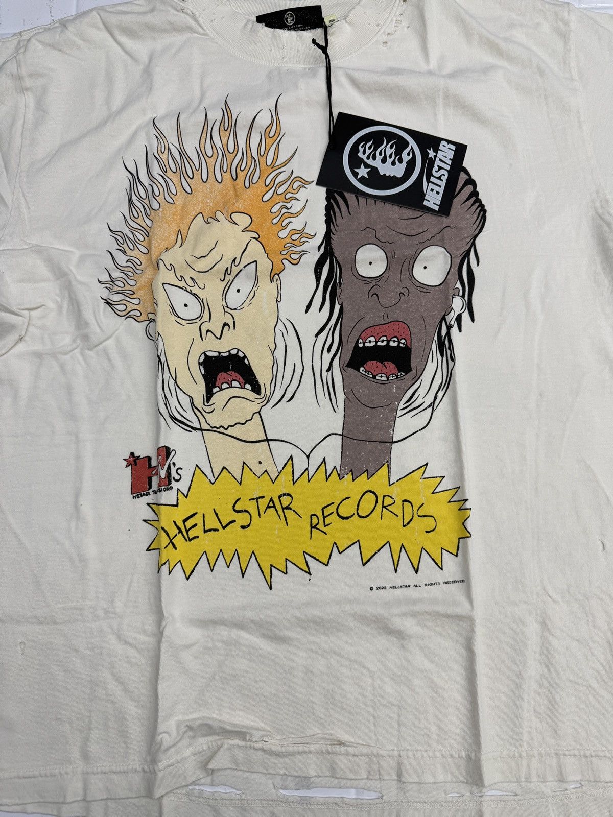 HELLSTAR Hellstar Beevus & Butthead T-shirt Size US M / EU 48-50 / 2 - 2 Thumbnail