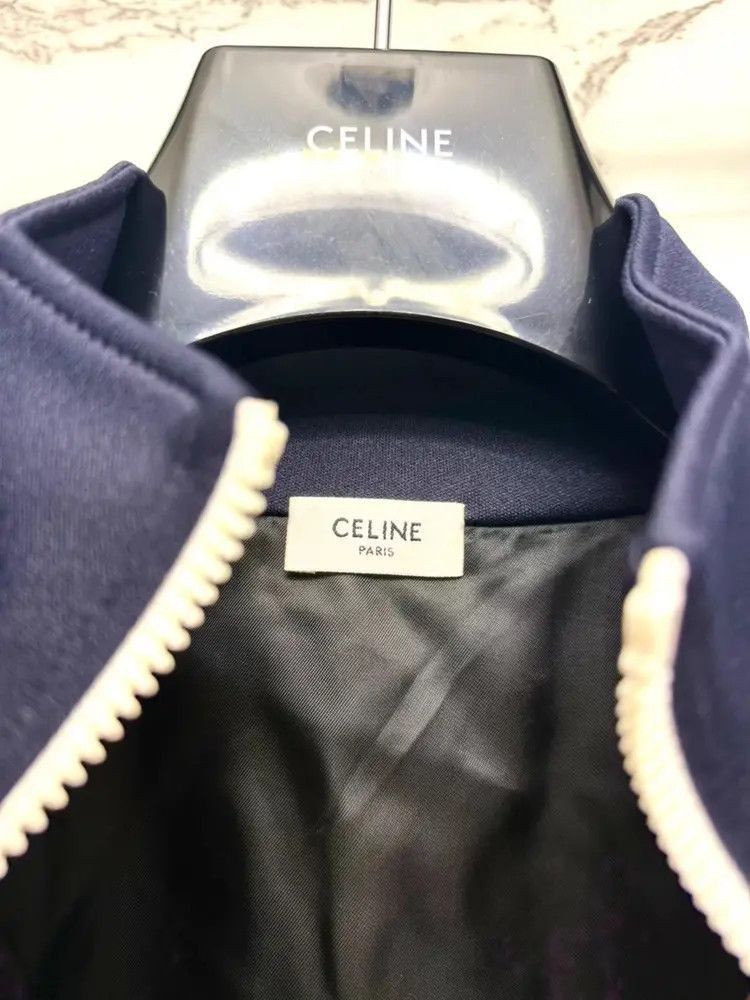 Celine Celine 23SS Navy Logo Sports Jacket Size US XL / EU 56 / 4 - 4 Thumbnail