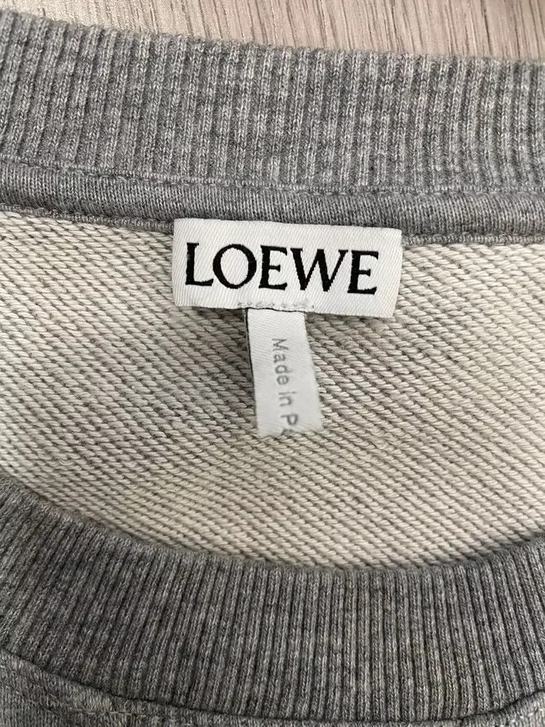 Loewe Loewe Grey embroidered Logo round neck sweater Size XL / US 12-14 / IT 48-50 - 5 Thumbnail