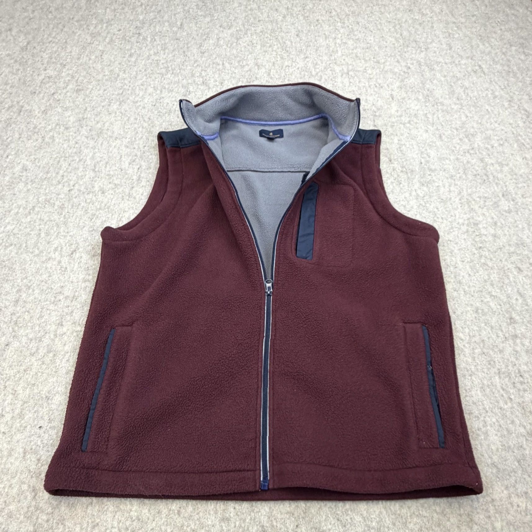 Brooks Brothers Brooks Brothers Vest Mens Medium Red Fleece Full Zip Lined Outdoor Warm Size US M / EU 48-50 / 2 - 4 Thumbnail