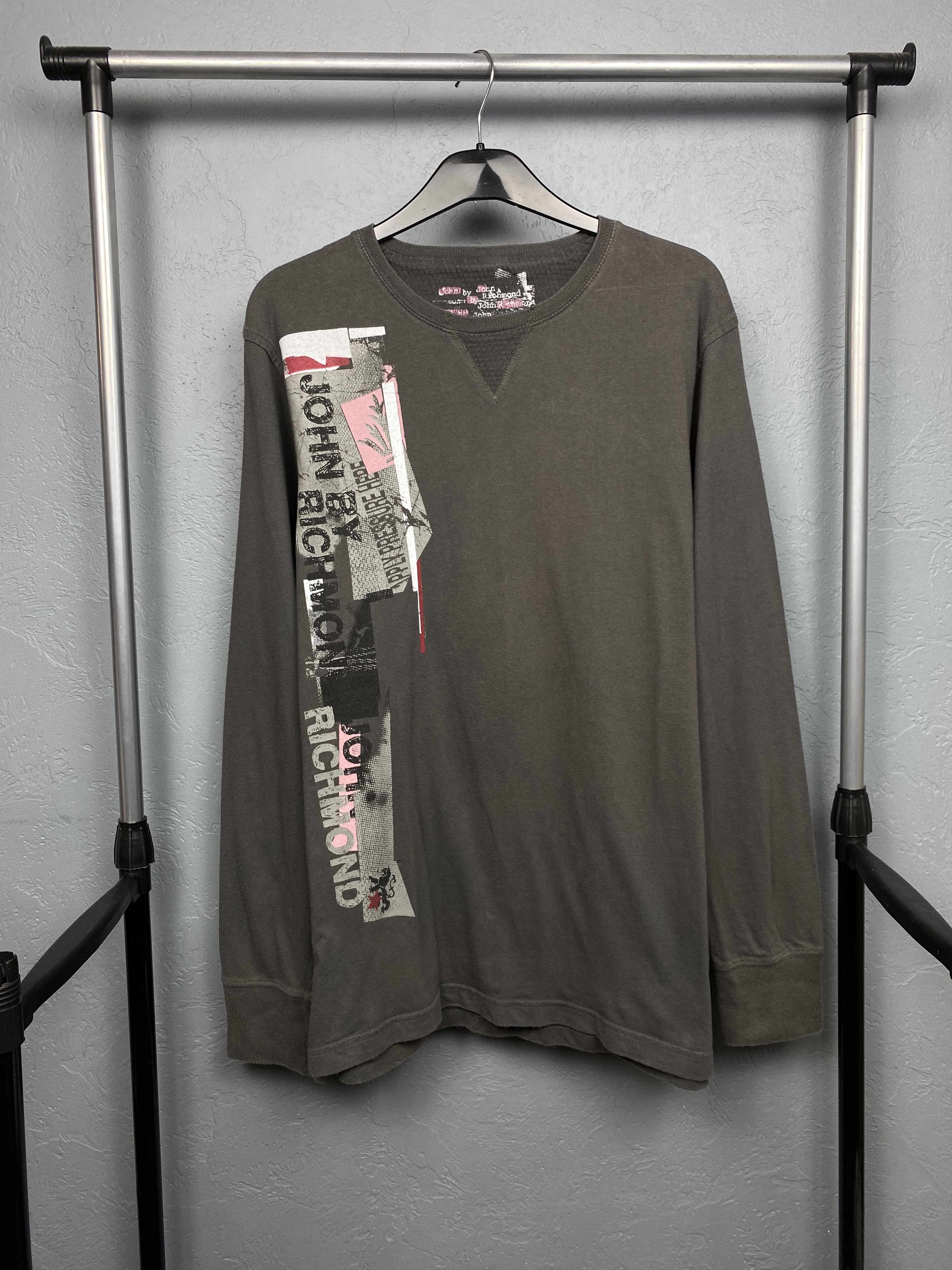 John Richmond John Richmond Vintage Mens Long Sleeve T-Shirt Size US L / EU 52-54 / 3 - 1 Thumbnail