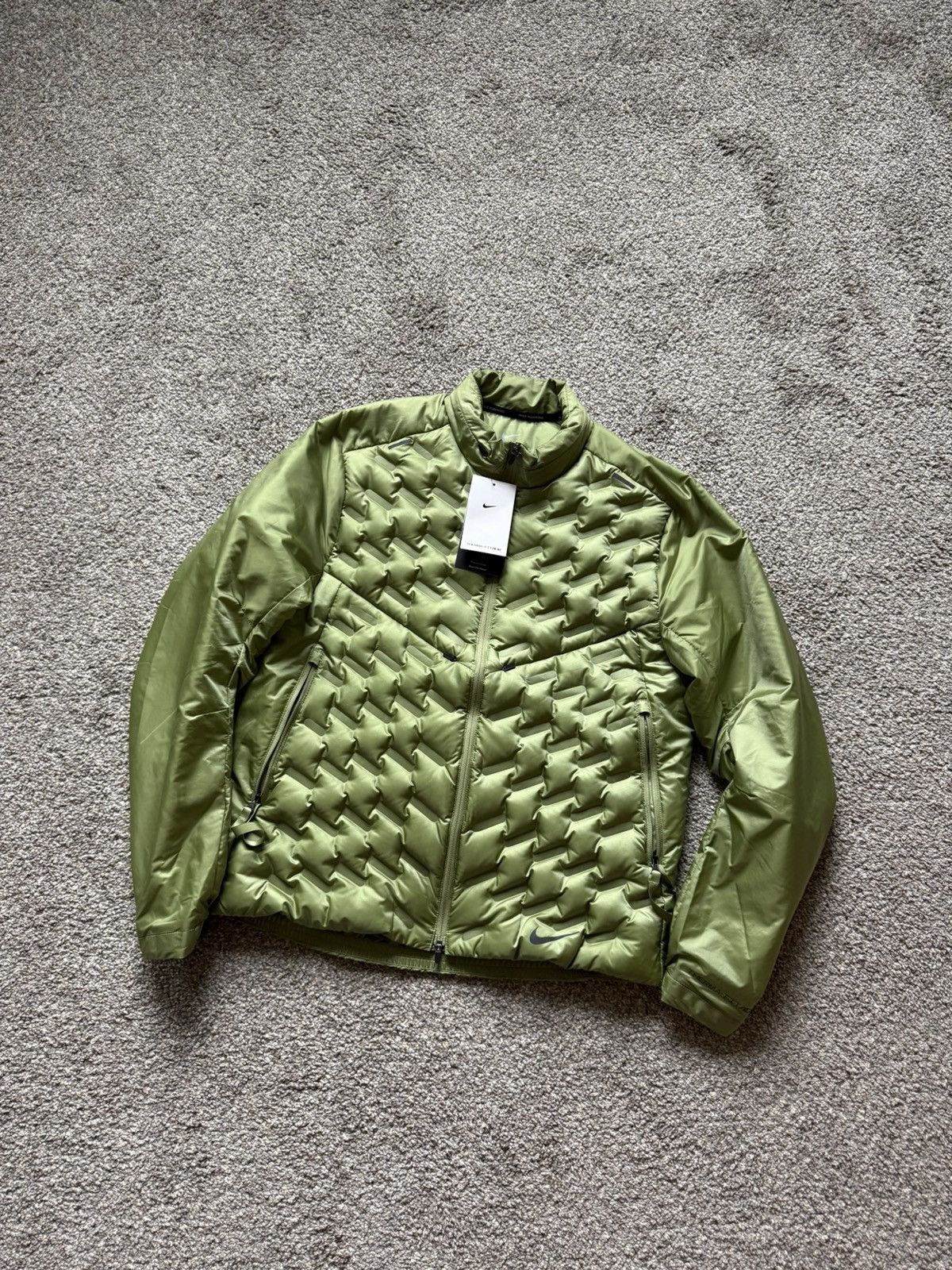 Nike Nike Therma-FIT ADV Running Jacket Down Lightweight Green Size US M / EU 48-50 / 2 - 1 Thumbnail