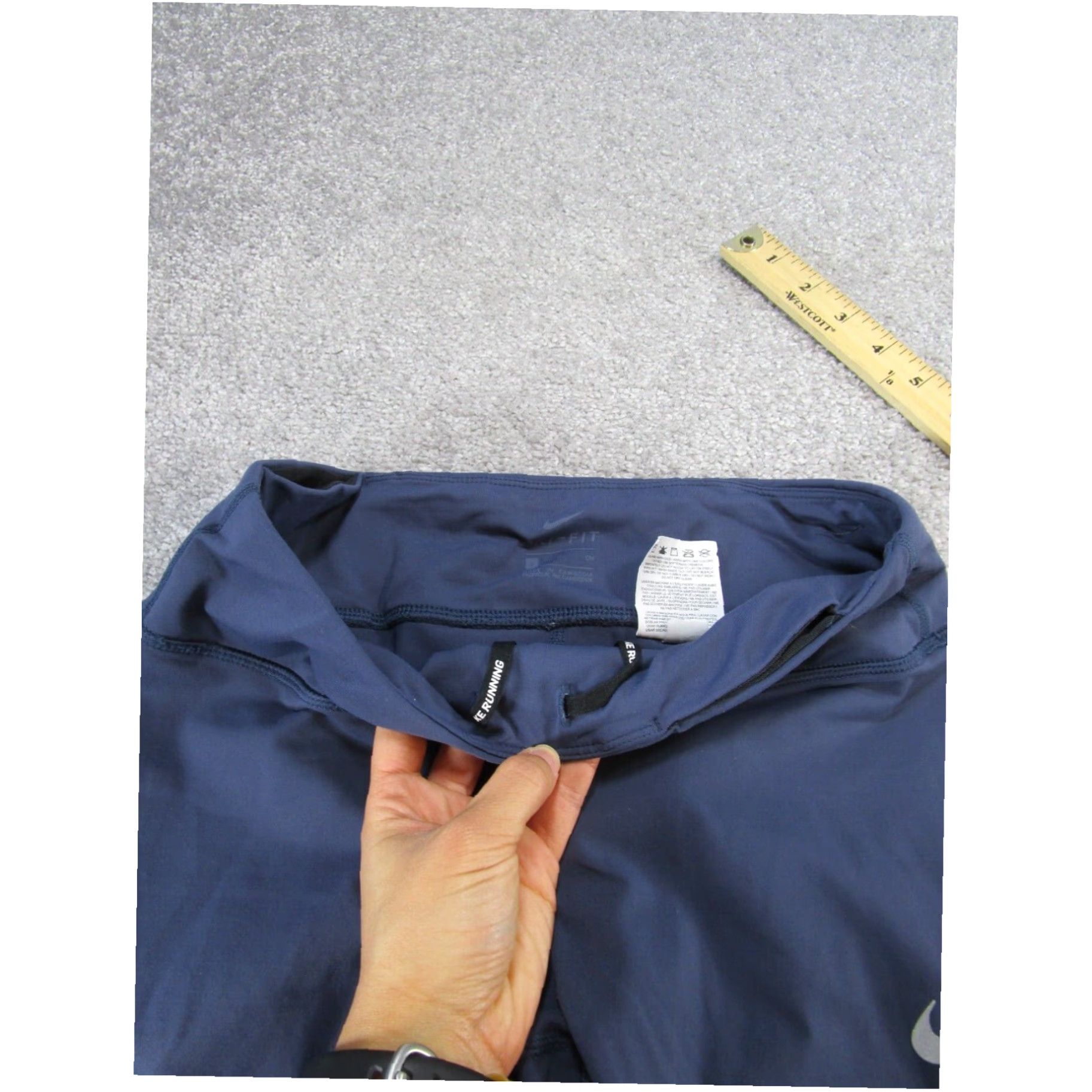 Nike Nike Dri Fit Blue Silver Striped Compression Leggings Women's Small Size 28" / US 6 / IT 42 - 5 Thumbnail