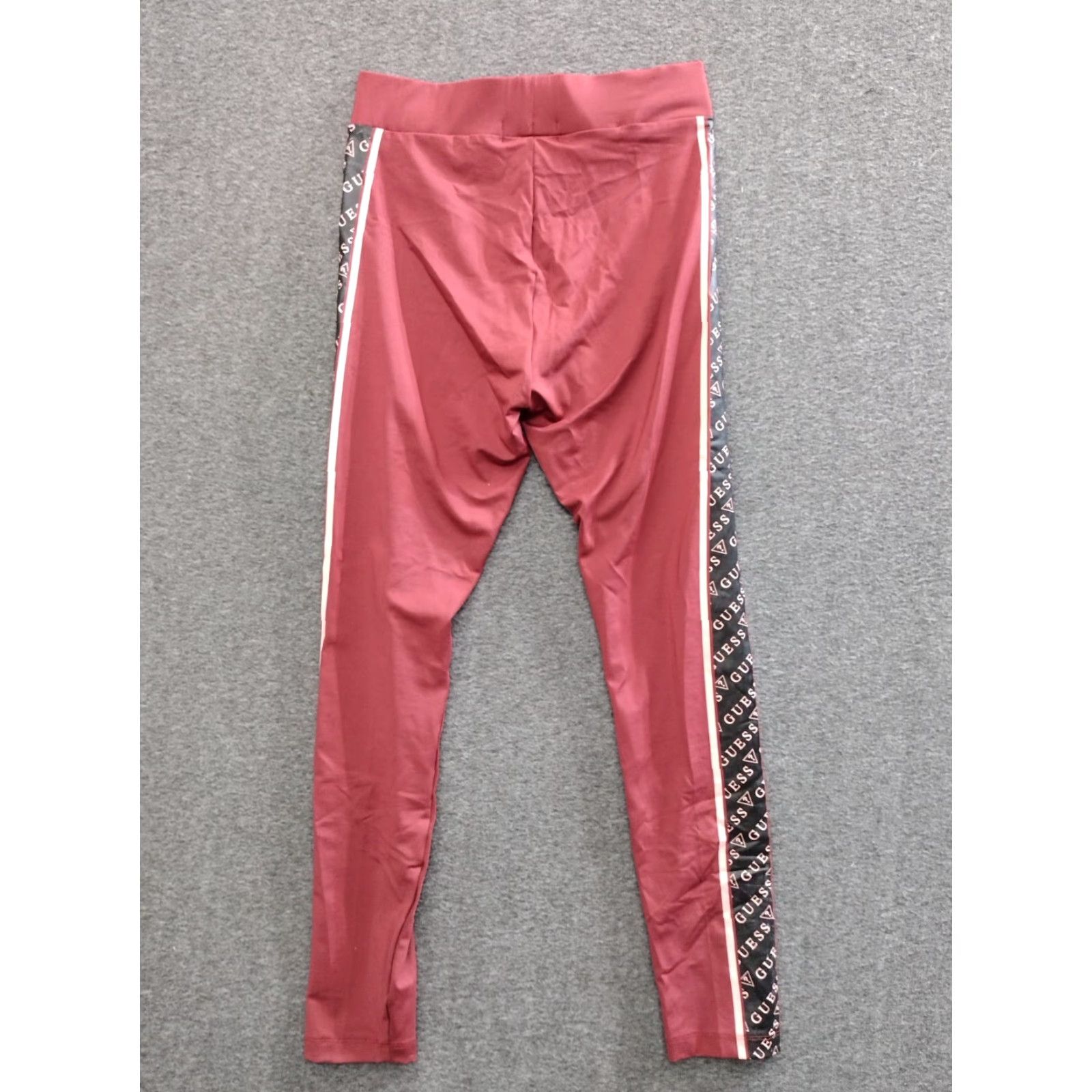 Guess GUESS Leggings Women's Small Lilac Black Side Logo Pull On Ankle High Rise Compression Stretch Inseam 25 in Regular XS-Plus? Size 28" / US 6 / IT 42 - 2 Thumbnail