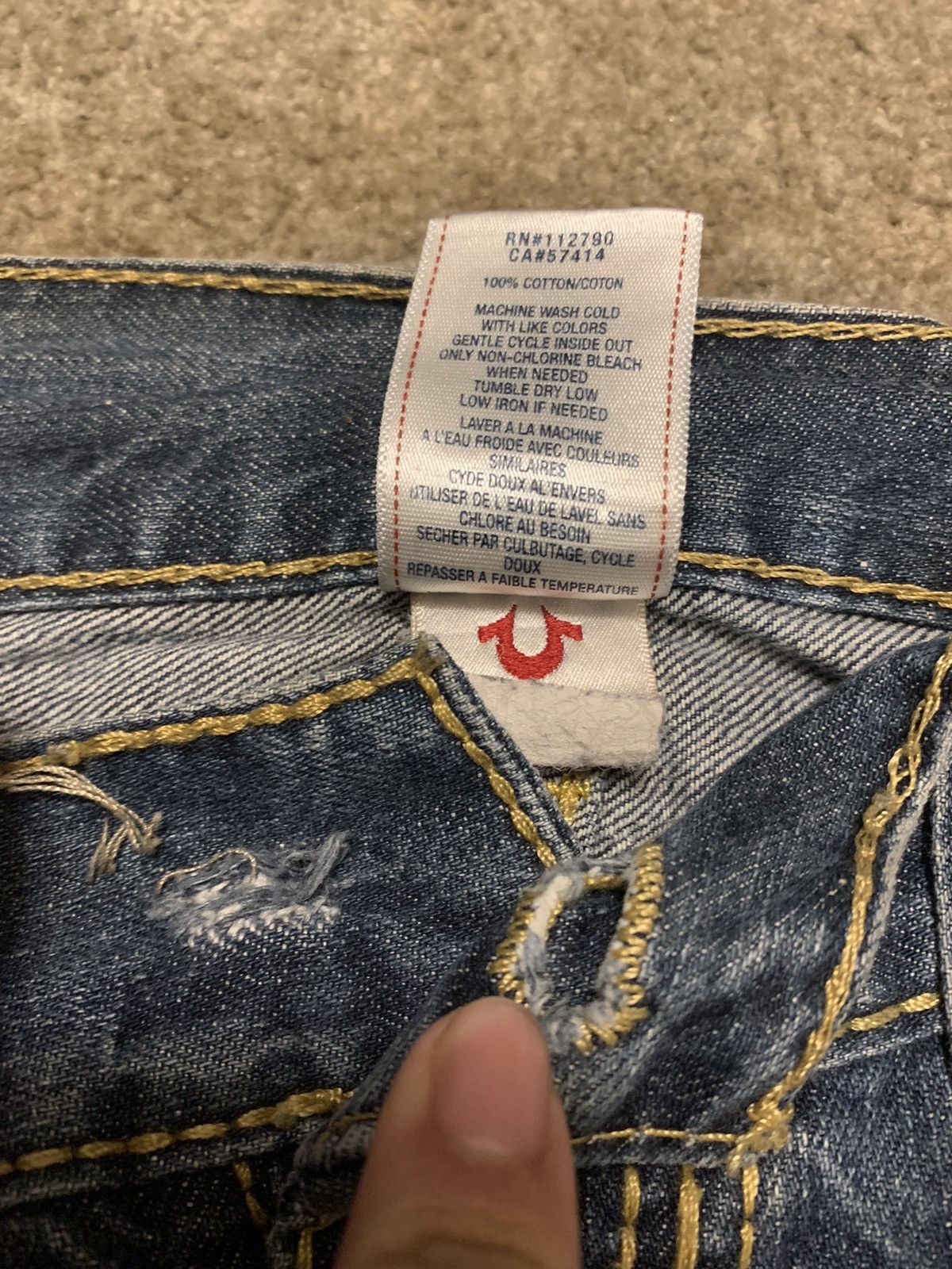 True Religion True Religion Boot Cut Y2K Denim Jeans Size US 34 / EU 50 - 10 Thumbnail