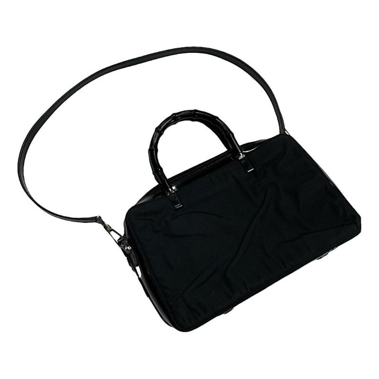 Gucci Bamboo Bullet Black Polyester Handbag Size ONE SIZE - 1 Thumbnail